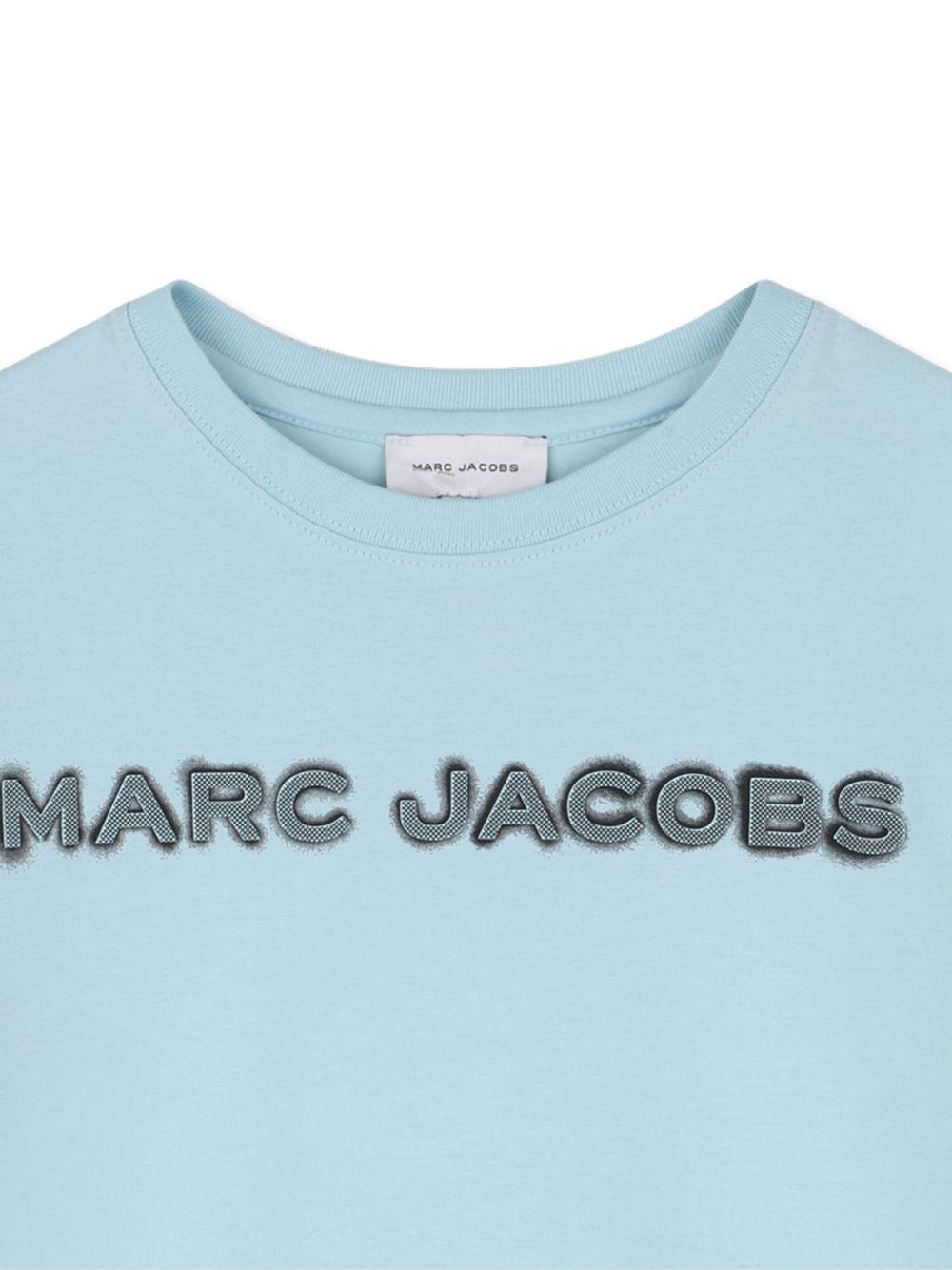 T-shirt per bambino The Marc Jacobs Kids azzurro con dettaglio logo W60755 77B THE MARC JACOBS KIDS