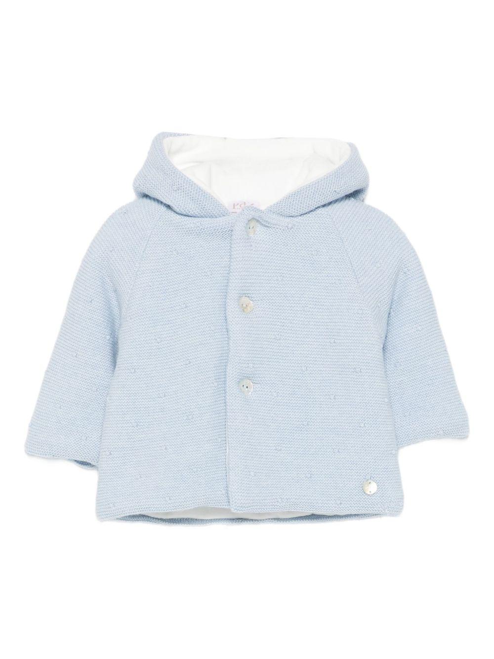 Giacca per neonati Paz Rodrìguez azzurro con cappuccio 012-112901 80 H56 PaZ RODRIGUEZ