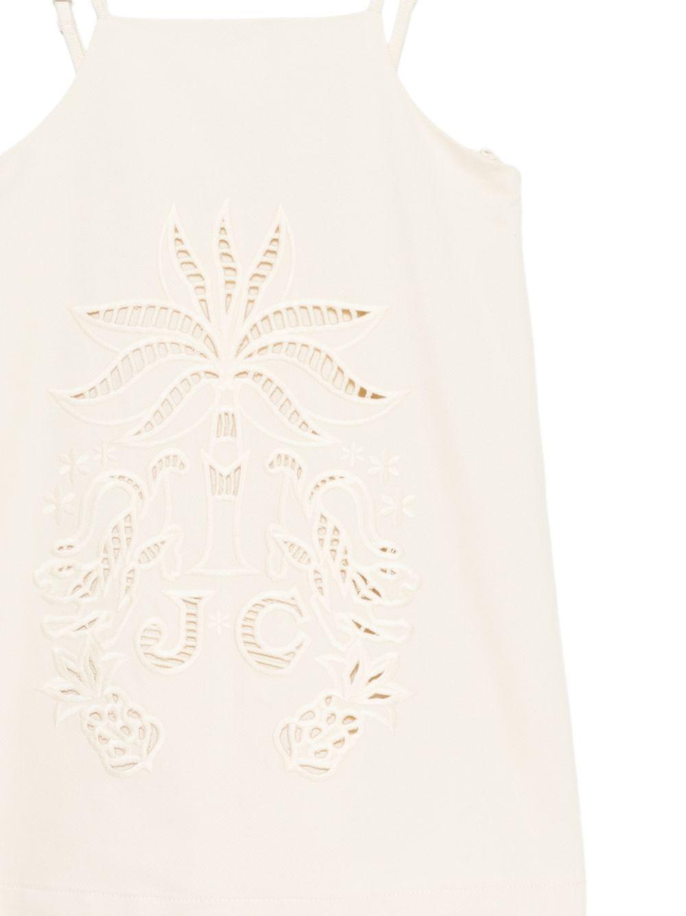 Abito per bambina Just Cavalli Kids beige con ricami JGP26151VE PRISTINE ROBERTO CAVALLI KIDS