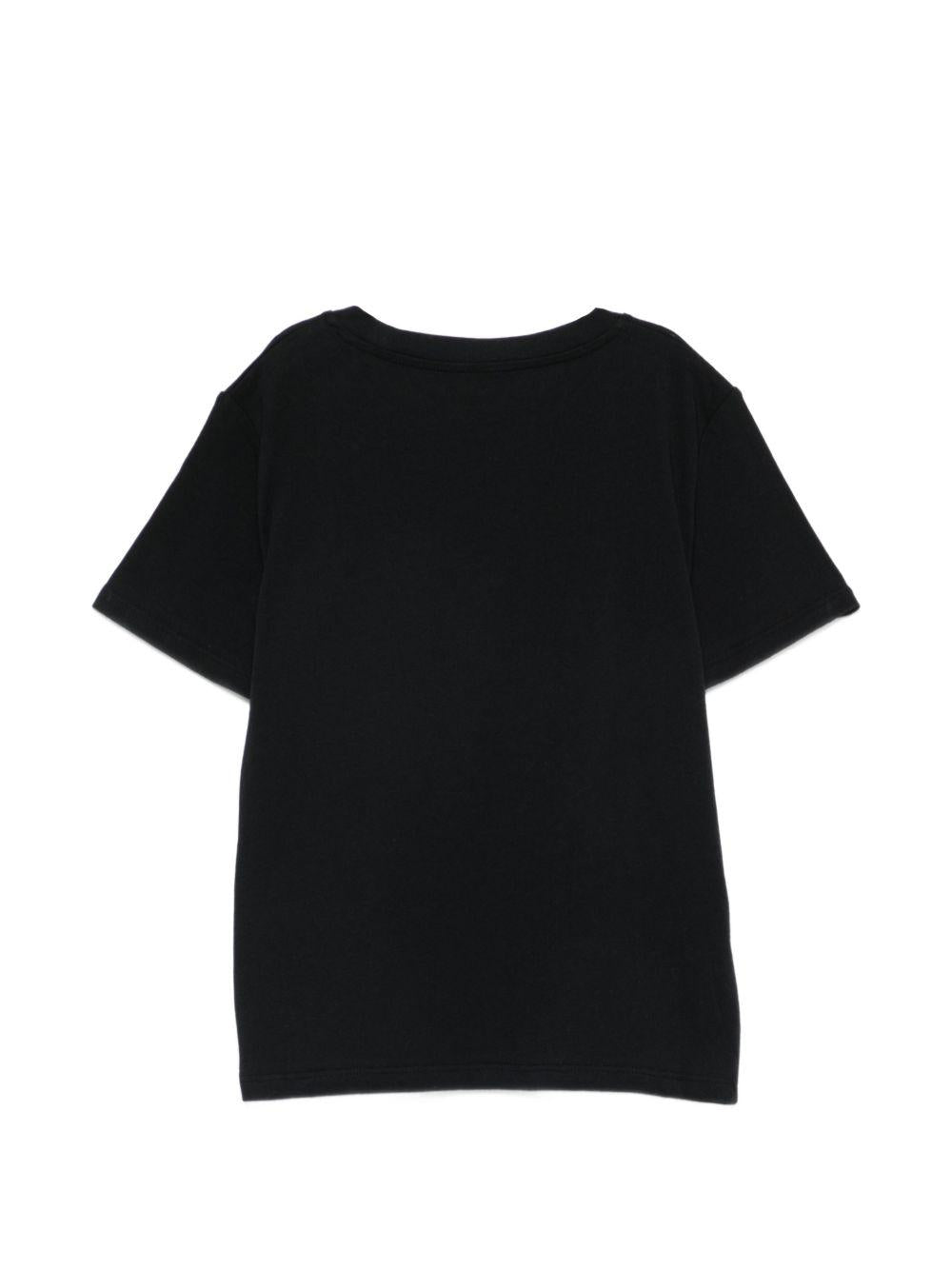 T-shirt per bambini Bonpoint nera con logo sul davanti S06BTSK00007 199A BONPOINT KIDS