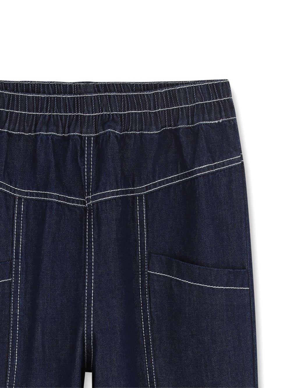 Jeans per bambino Kenzo Kids blu con stampa logo K61731 Z35 KENZO KIDS