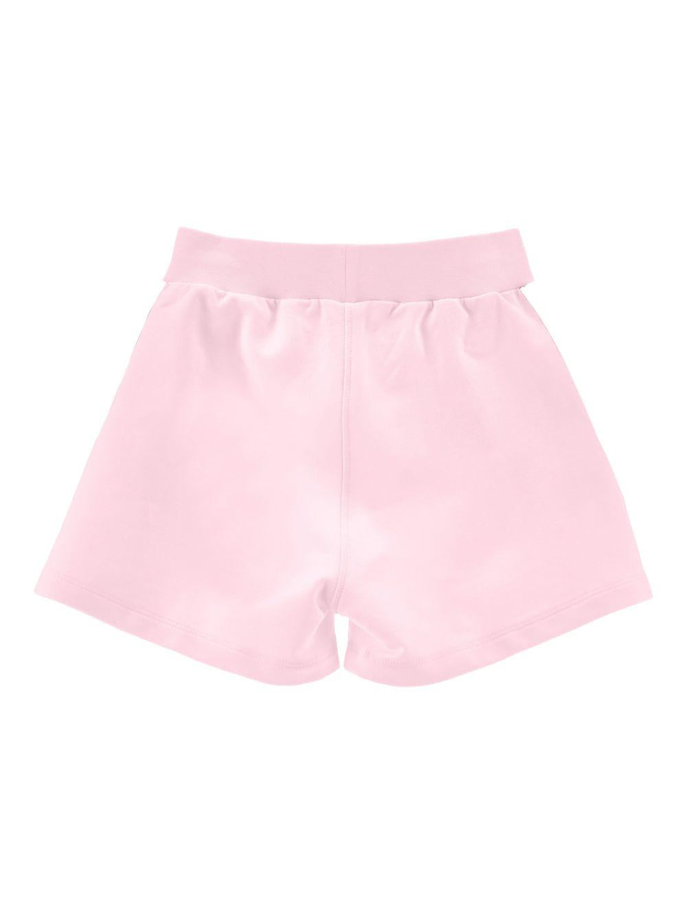Shorts per bambina Monnalisa rosa con stampa a fiori 19G403 7007 9099 MONNALISA KIDS