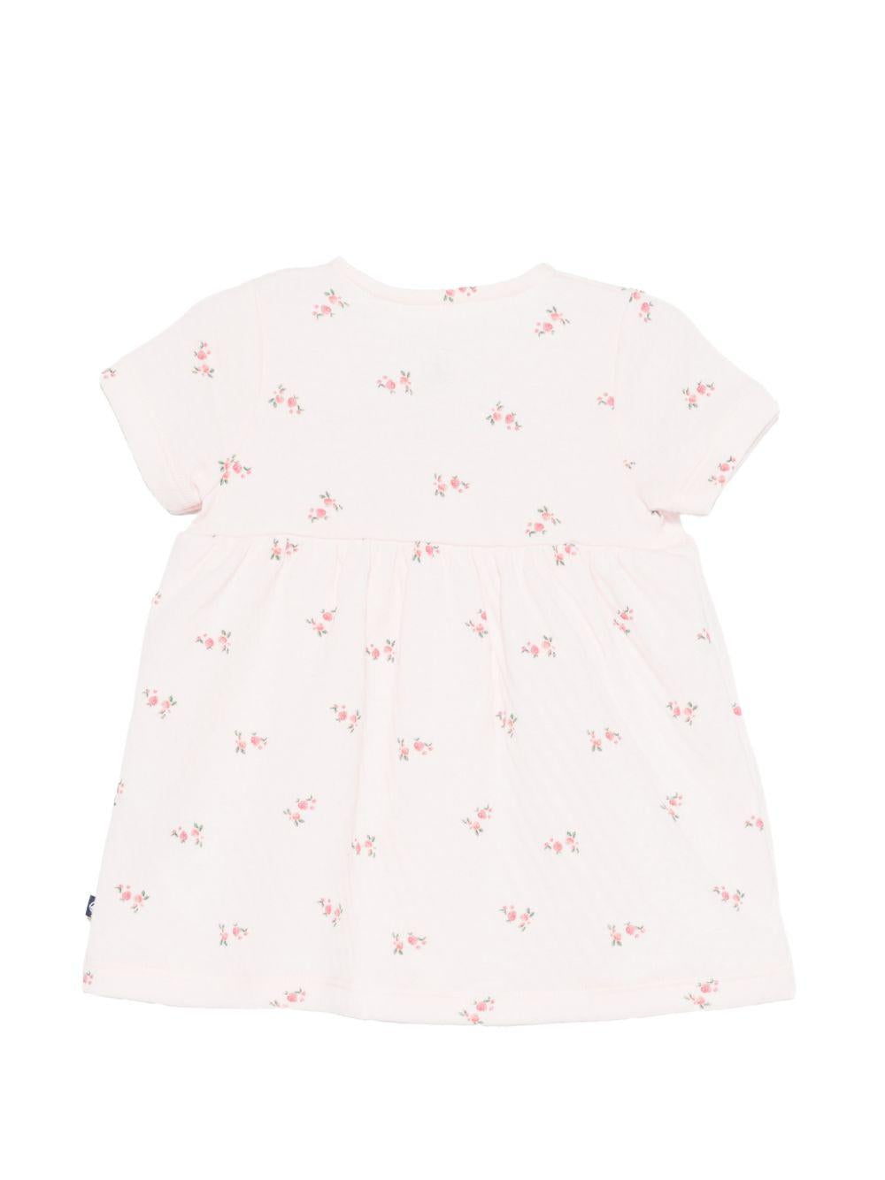 Abito per neonata Petit Bateau rosa con stampa a fiori A0G00 01 PETIT BATEAU KIDS