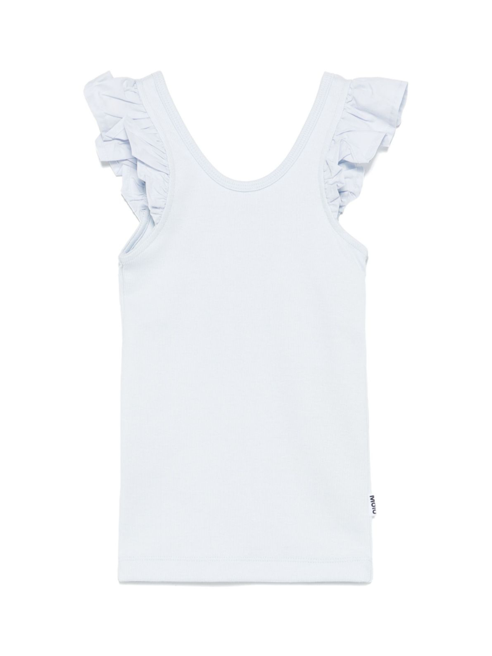 Top per bambina Molo azzurro con ruches e scollo ampio 2S25A106 5467 MOLO KIDS