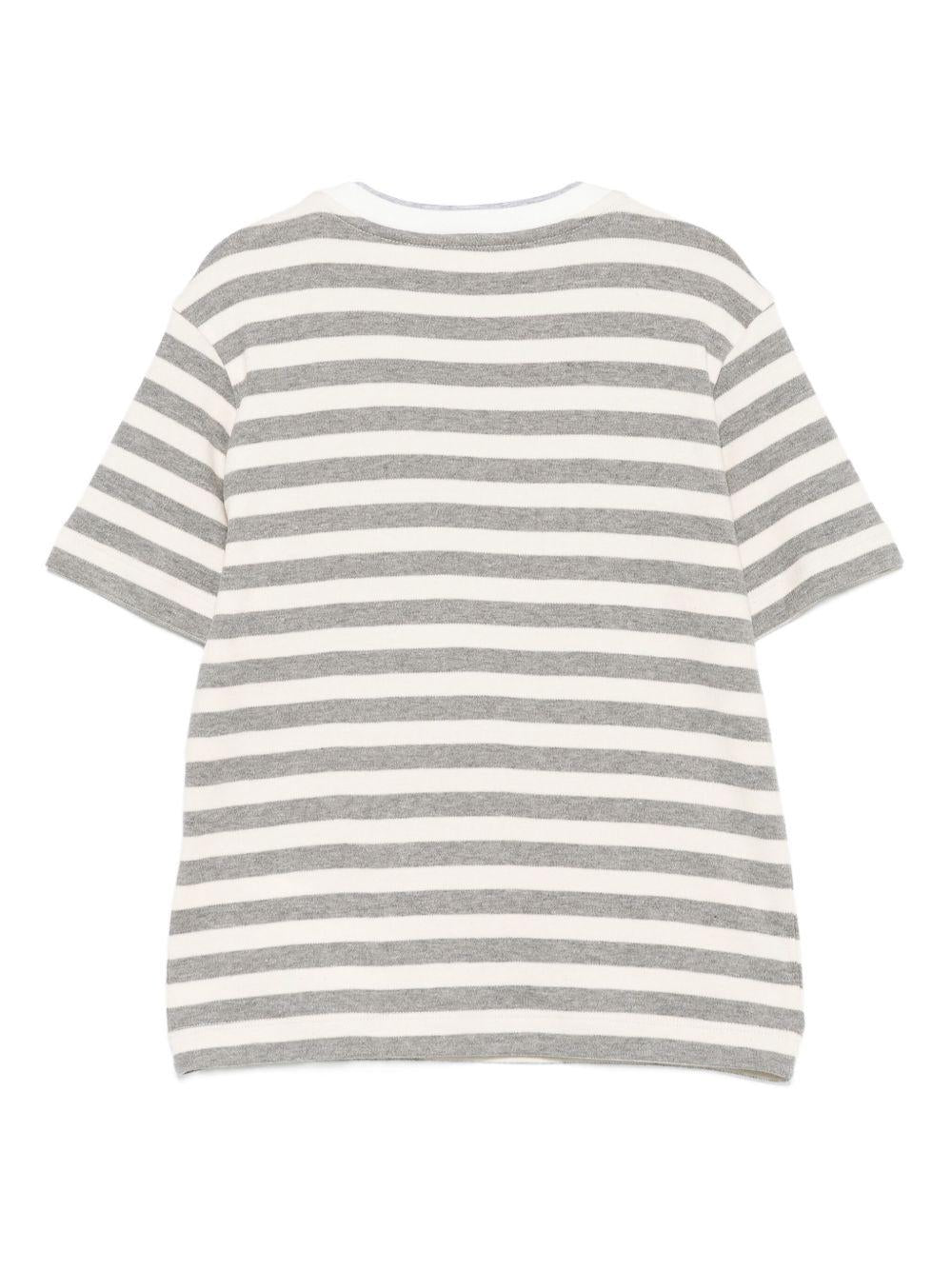 T-shirt per bambino Eleventy Kids grigia con strisce orizzontali EX8P01 J0519 105GR ELEVENTY KIDS
