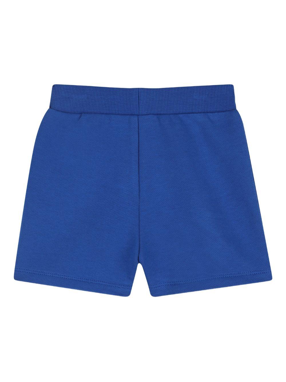 Set t-shirt e shorts per neonato Kenzo Kids blu con caratteristica stampa con tigre K61867 871 KENZO KIDS