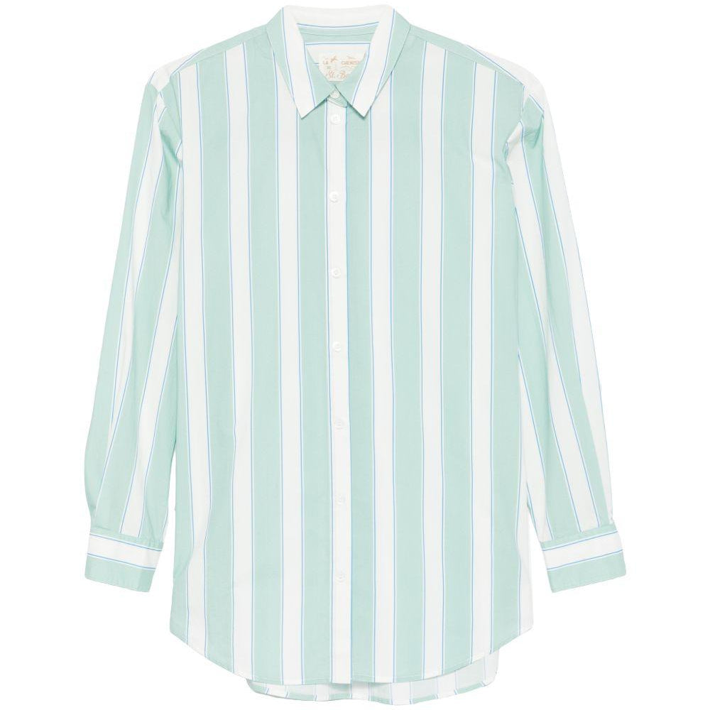 Camicia per donna MC2Saint Barth multicolore con design a righe BRIG001 00521L MC2 ST. BARTH
