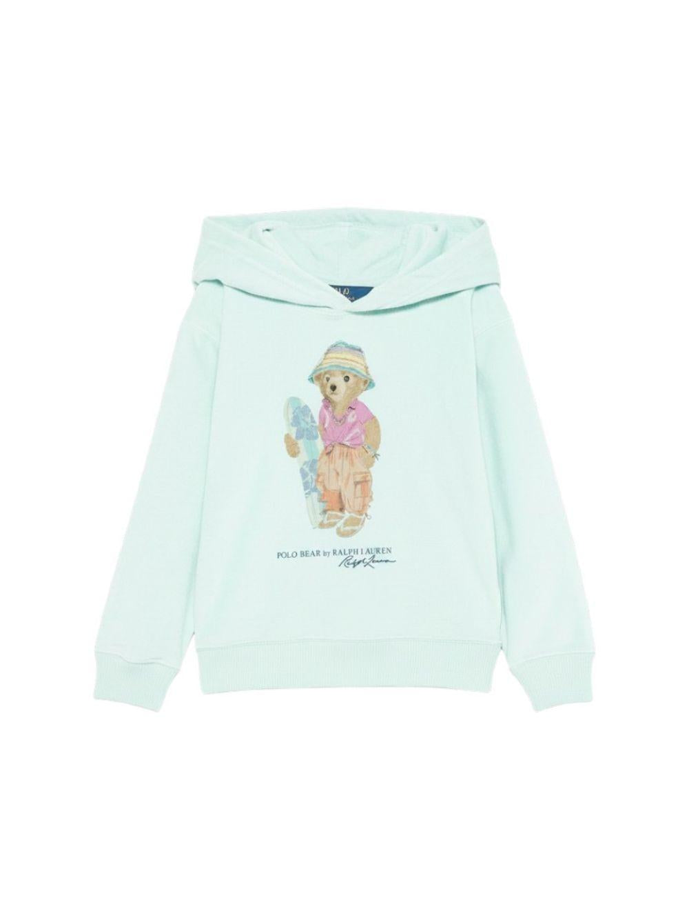 Felpa per bambino Polo Ralph Lauren Kids azzurro con motivo Polo Bear 312A11823 002 Ralph Lauren kids
