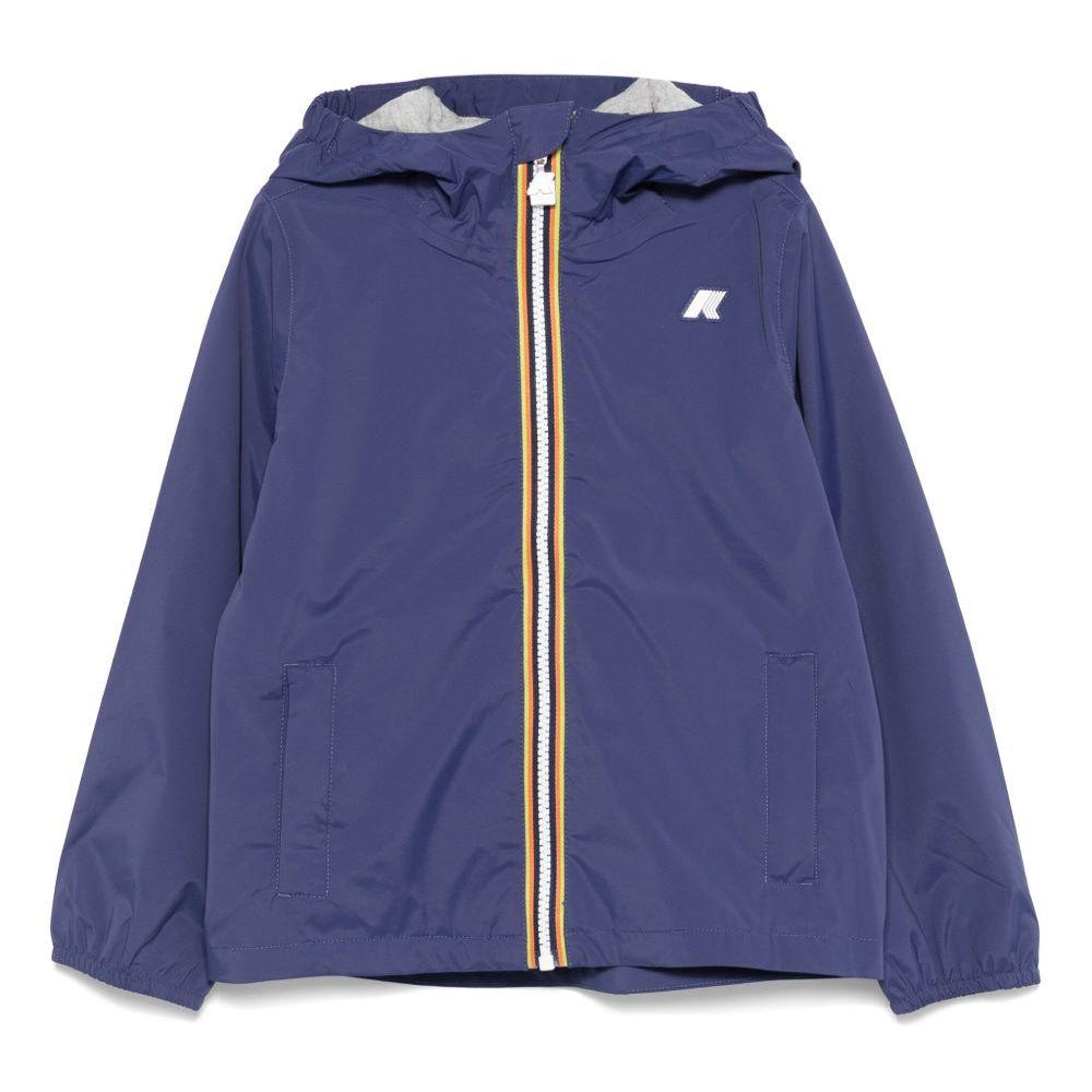 P. Jack Stretch per bambino K-WAY Kids blu con logo applicato K41335W B67 K-WAY KIDS