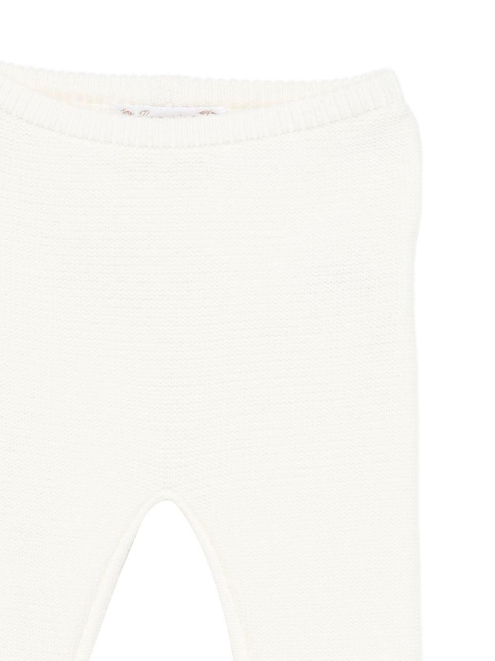 Set t-shirt e pantaloni per neonata Bonpoint bianco con stampa floreale S06NSEK00006 920 BONPOINT KIDS