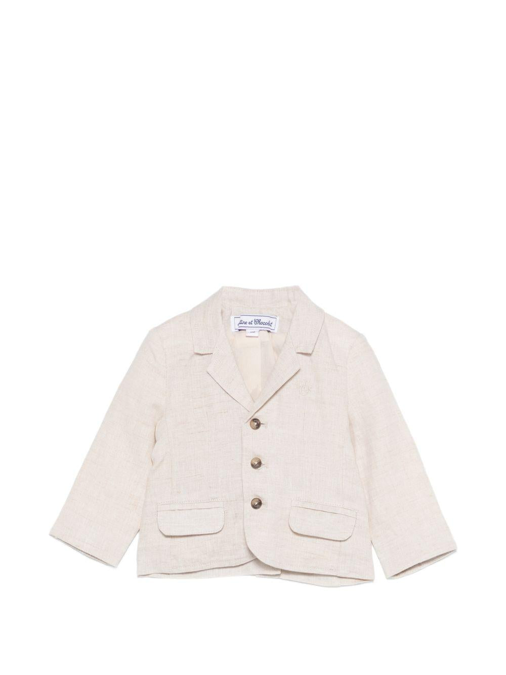 Blazer per neonato Tartine & Chocolat beige con revers classici CC40031 17 TArtine & Chocolat KIDS
