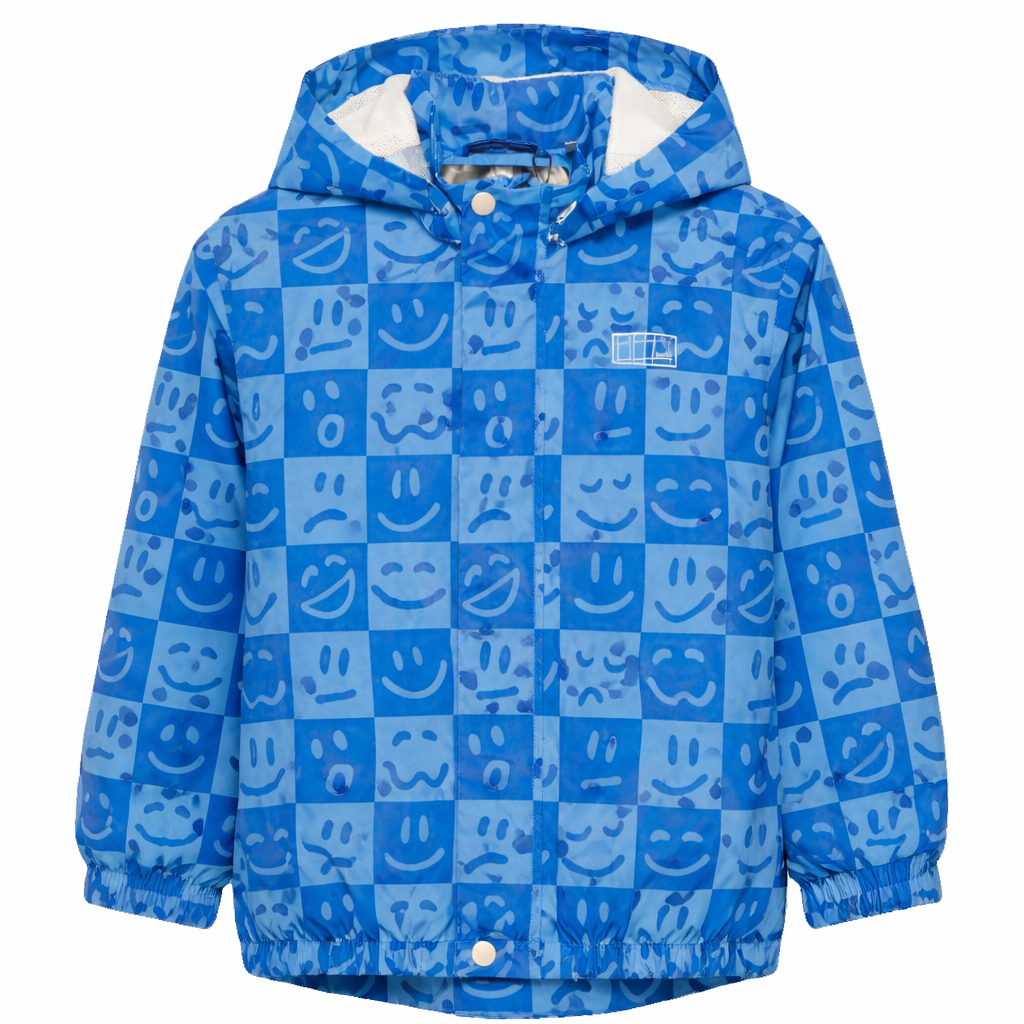 Giacca impermeabile Waiton per bambino Molo con stampa smiley all-over 5NOSO123 9547 MOLO KIDS
