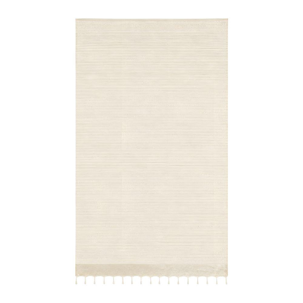 Telo mare MC2 Saint Barth beige con motivo a righe FOUT016 09141L MC2 ST. BARTH KIDS