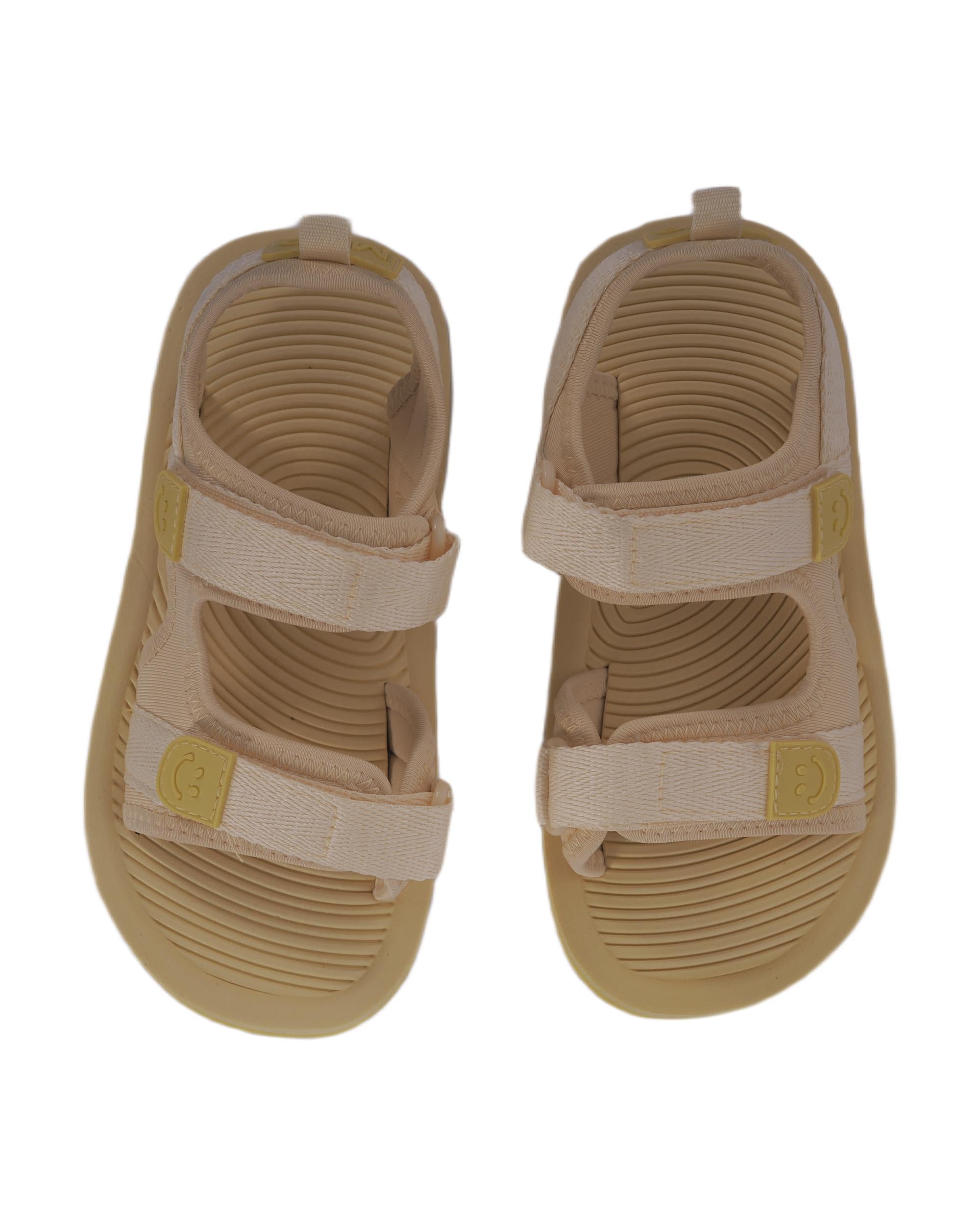 Sandali per bambini Molo giallo con fasce e motivo smile 7S26U301 5595 MOLO