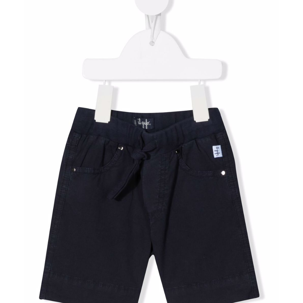 Shorts per neonato Il Gufo blu con coulisse P25PB074C6035 495 IL GUFO
