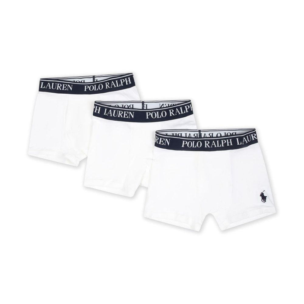 Set di tre boxer per bambino Polo Ralph Lauren Kids bianco con motivo Polo Pony 9P5015 001 Ralph Lauren kids
