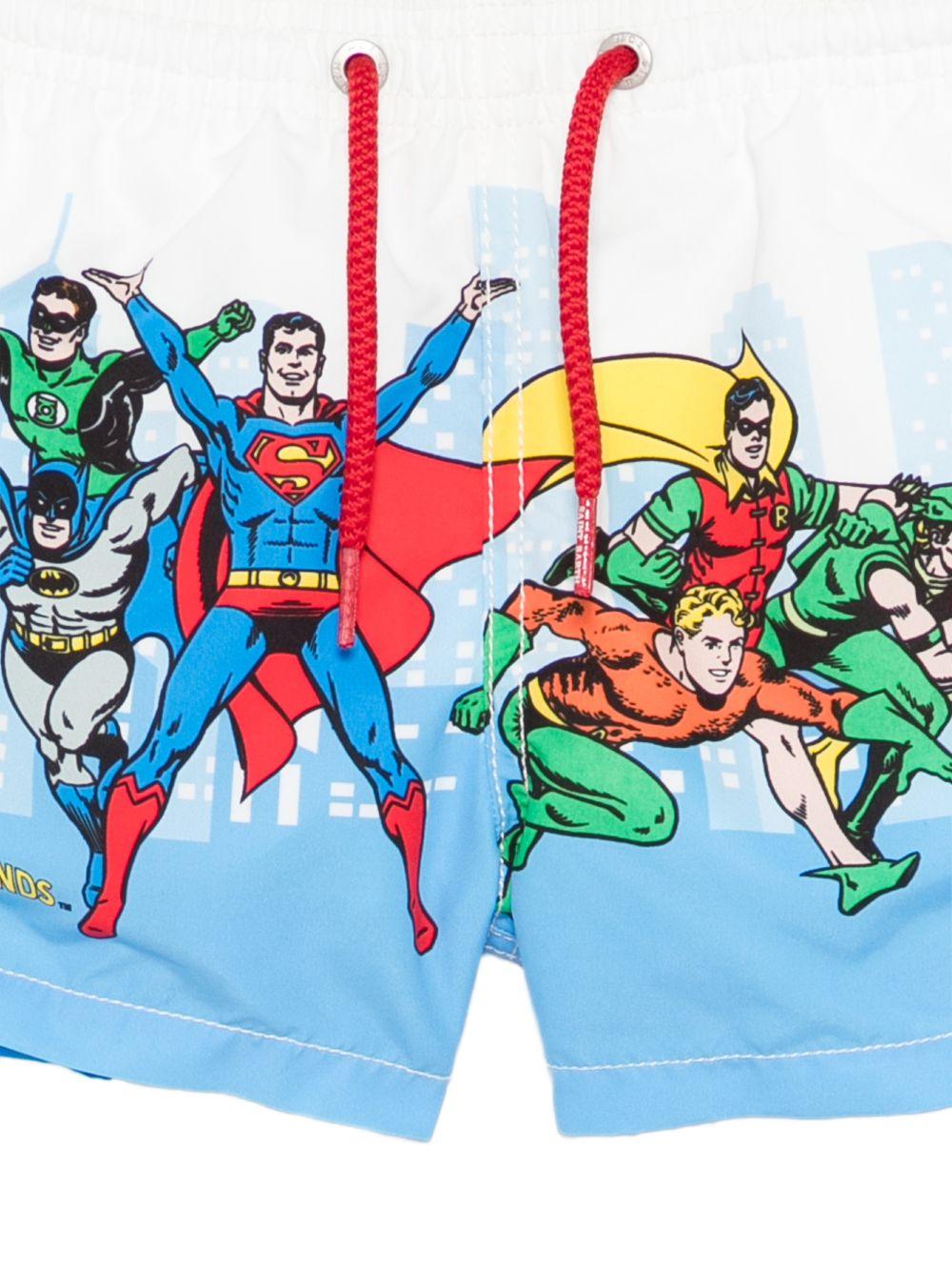 Costume da bagno per bambino MC2 Saint Barth Kids multicolore con stampa fumetto HAI0001 03754L MC2 ST. BARTH KIDS