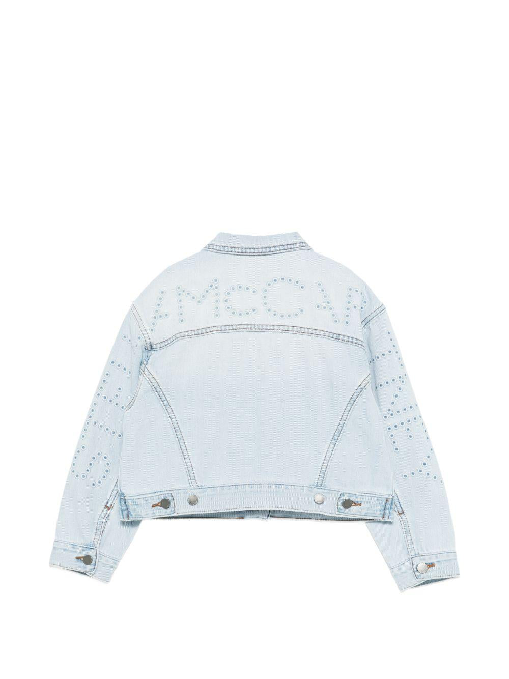 Giacca per bambina Stella McCartney Kids in denim con applicazione TY2A67 Z0746 600 STELLA McCARTNEY KIDS