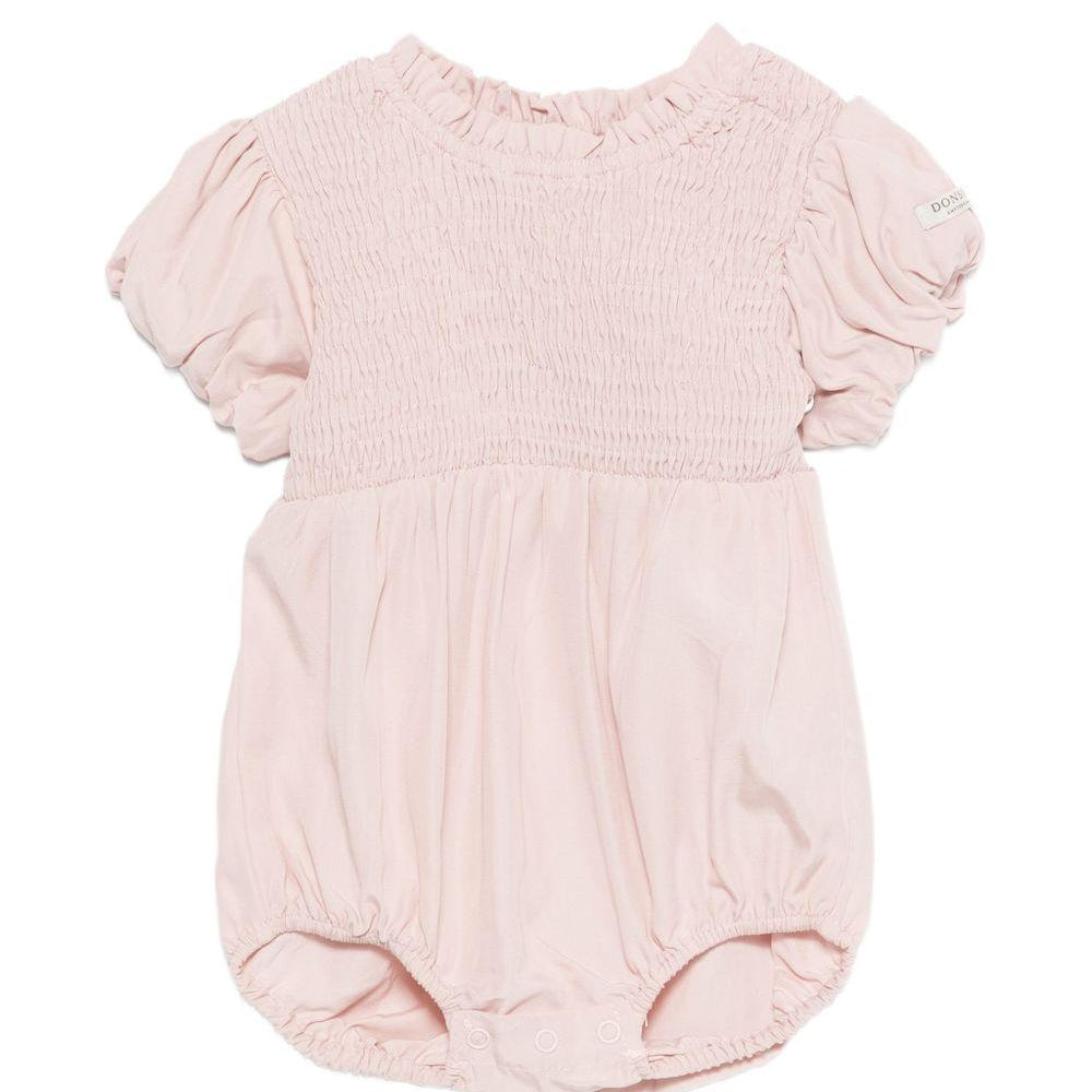 Tutina Eledor per neonata Donsje rosa con corpetto arricciato 3045600 00122 DONSJE KIDS