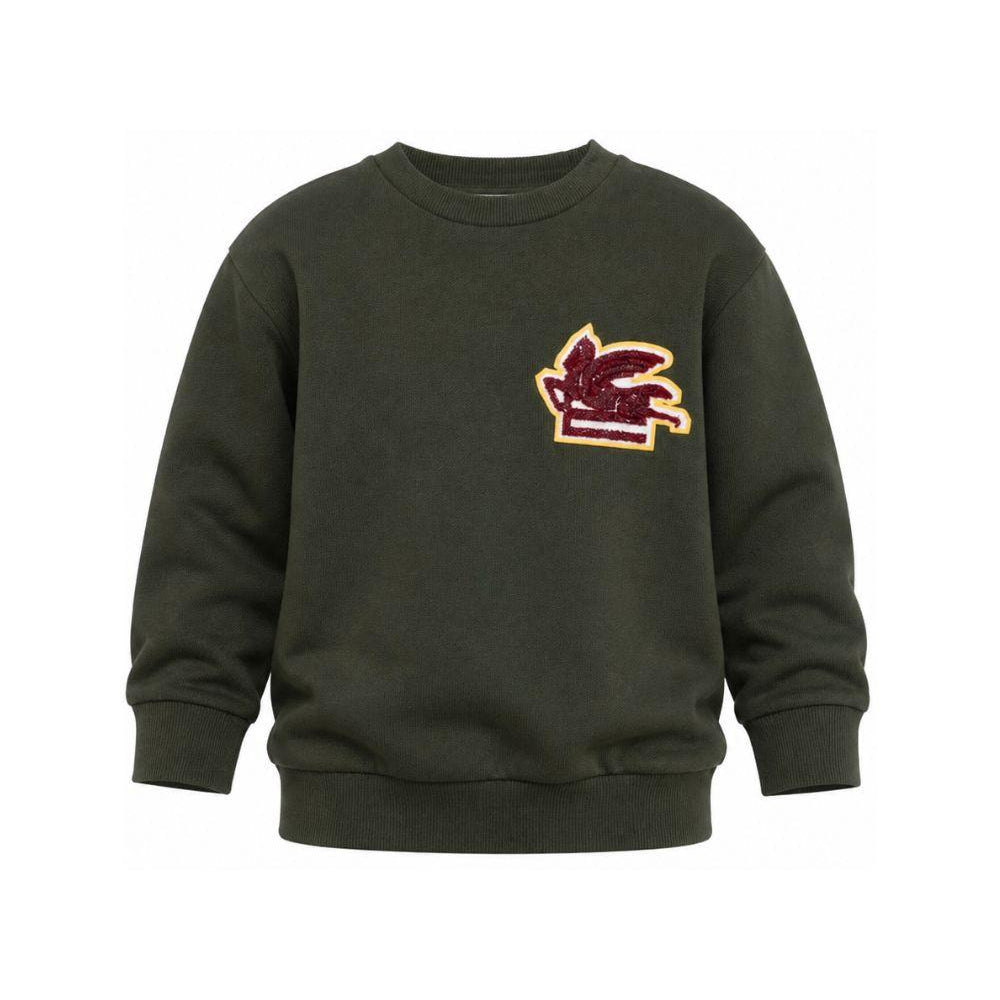 Felpa per bambino Etro Kids verde con motivo Pegaso GZ4P50 Z3183 70J ETRO KIDS