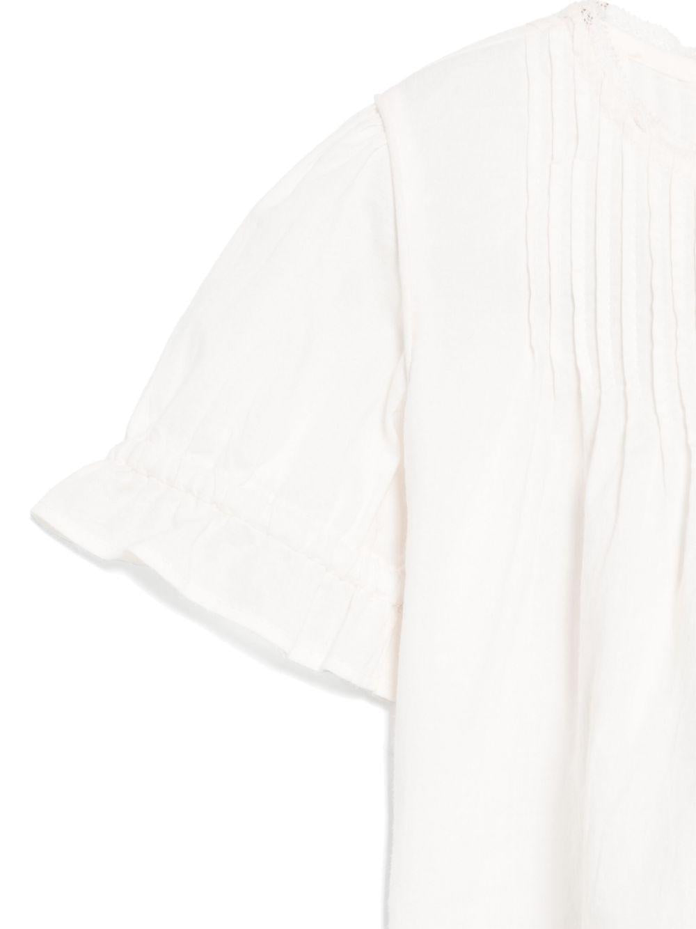 Camicetta per neonata Bonpoint bianco con colletto in pizzo S05XBLW00006 021A BONPOINT
