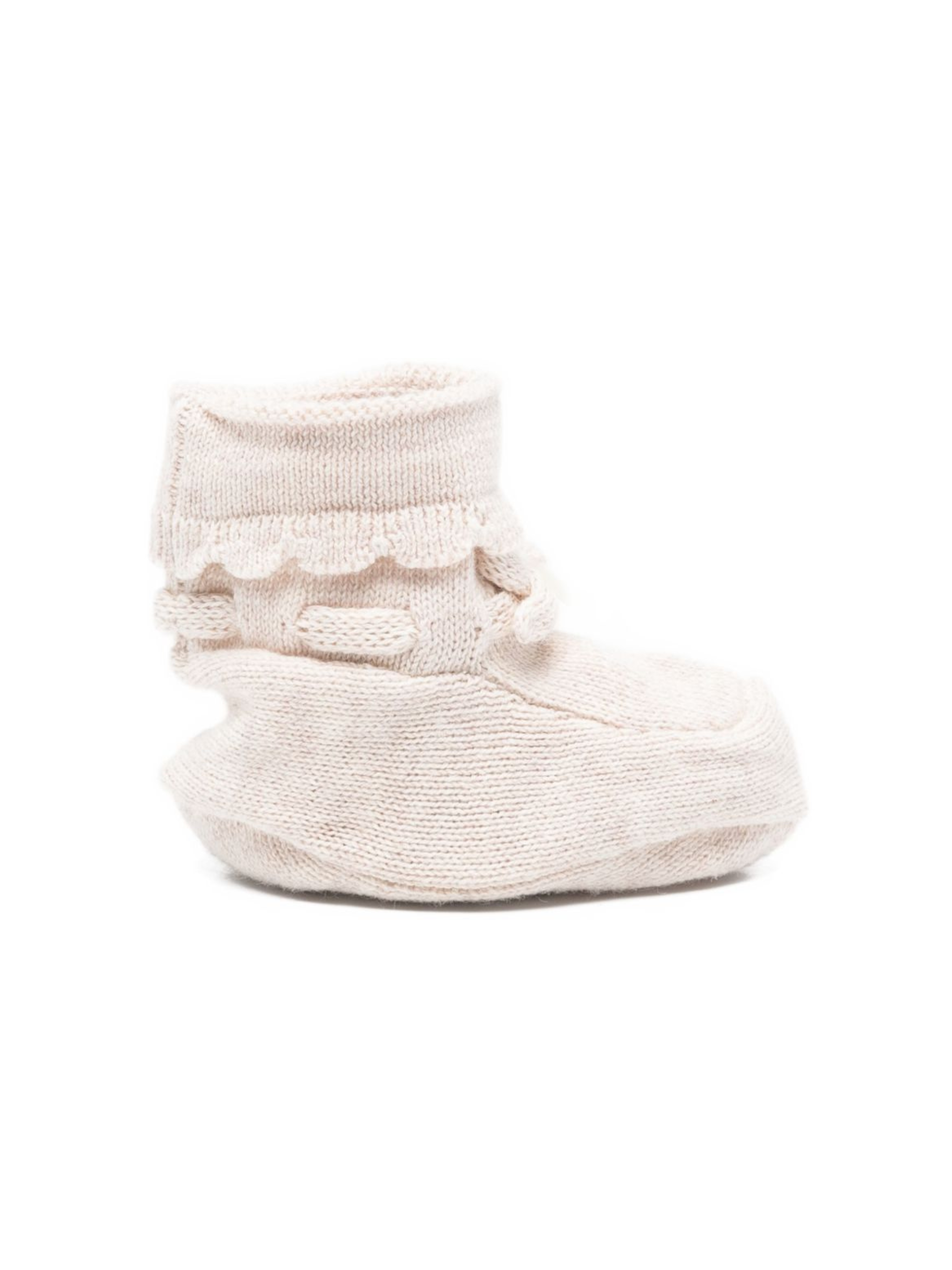 Scarpine da culla per neonata Tartine & Chocolat beige con dettaglio fiocco CC89000 62 TArtine & Chocolat
