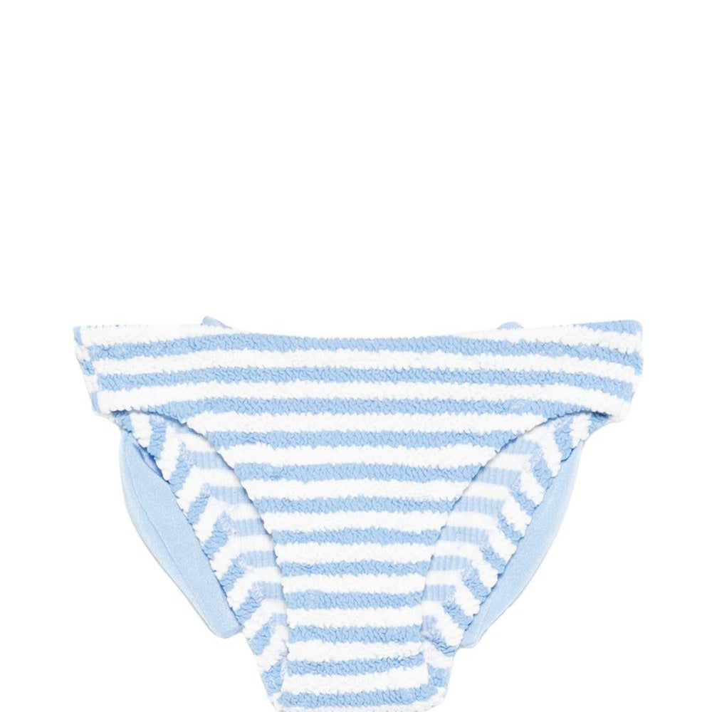 Costume per neonata MC2 Saint Barth Kids azzurro con design a righe MAD0002 02674L MC2 ST. BARTH KIDS