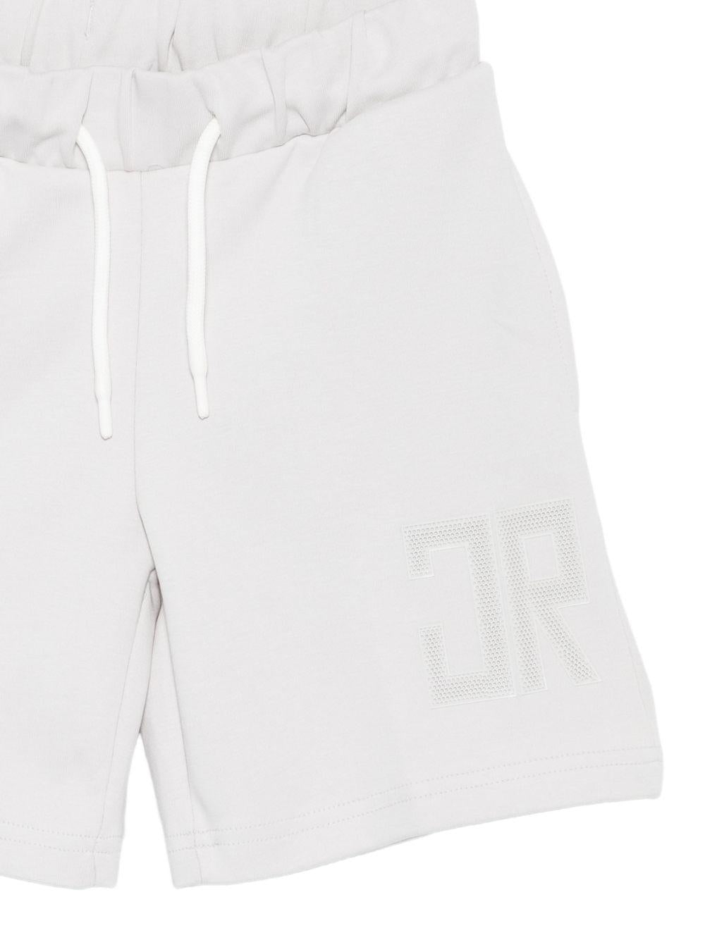 Shorts per bambino John Richmond Junior grigi con logo sul davanti RBP26010BE BLUE VAPOR JOHN RICHMOND KIDS