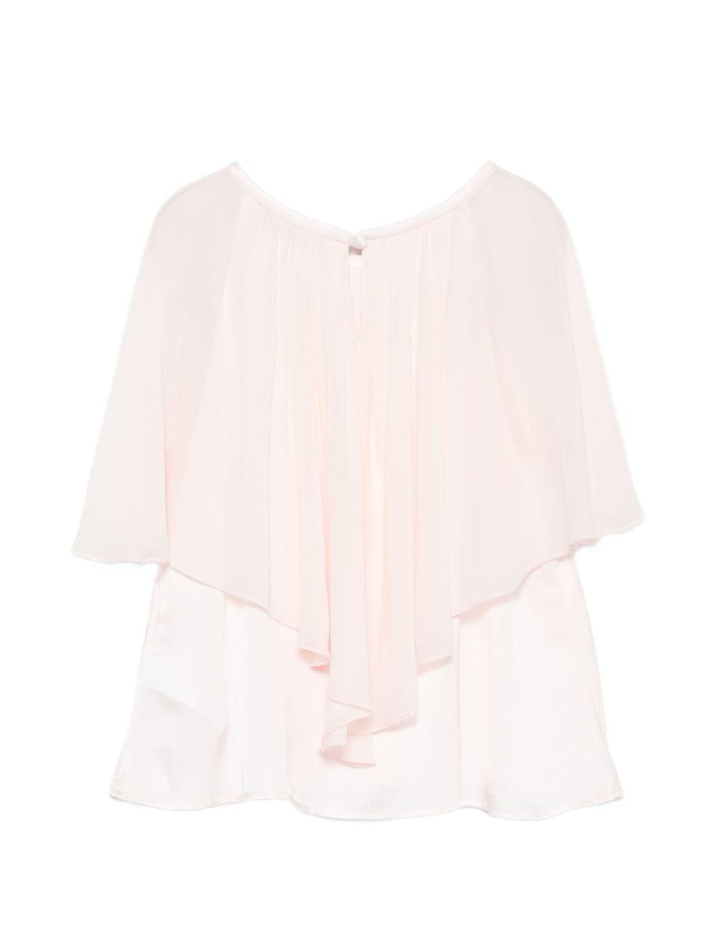 Blusa per bambina Alberta Ferretti Kids rosa con ruches R1G300 7142 0013 ALBERTA FERRETTI KIDS
