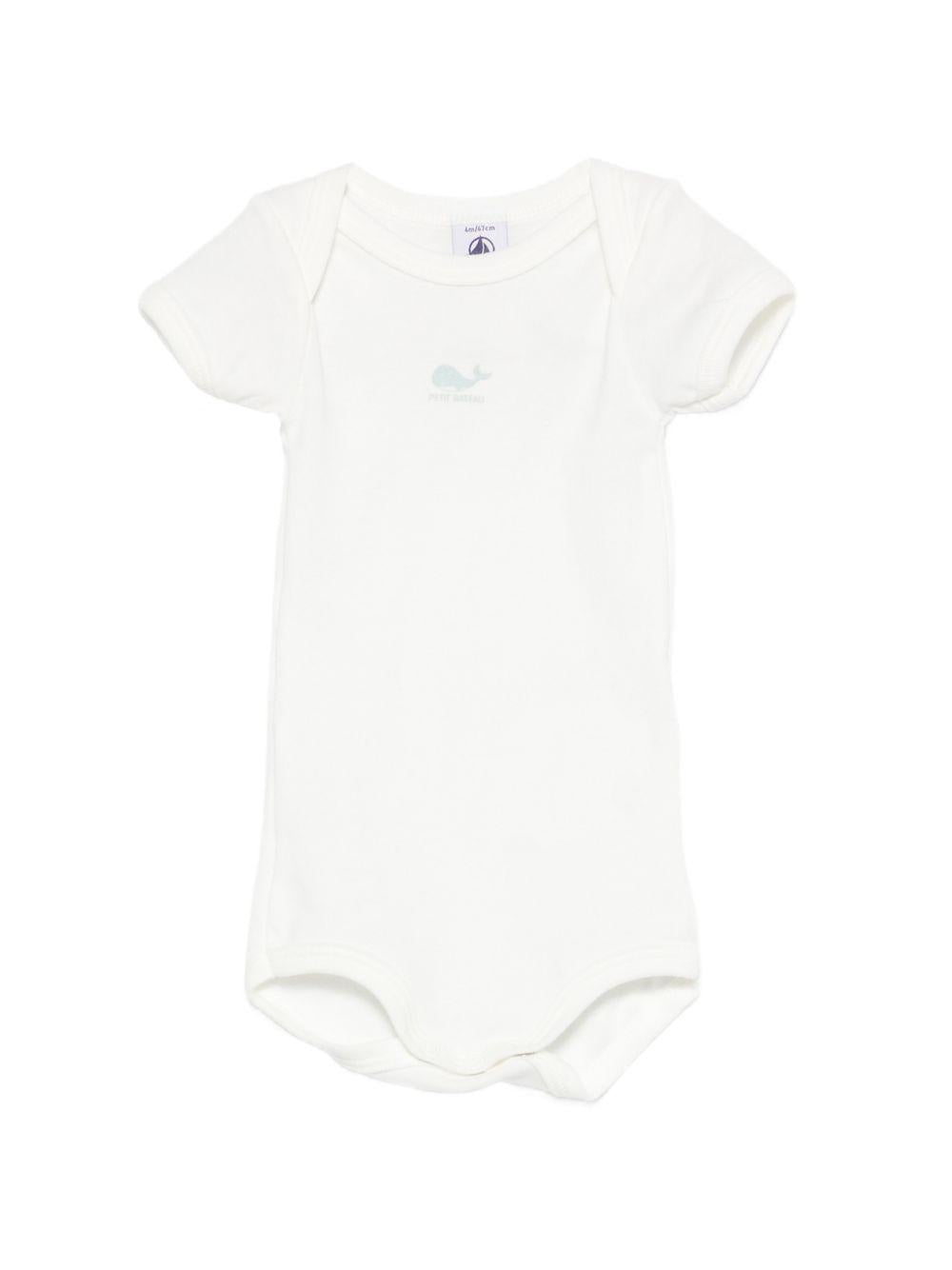 Tre pezzi per neonato Petit Bateau multicolore a maniche corte A0FOJ 00 PETIT BATEAU