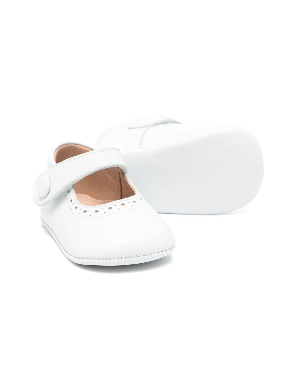 Scarpe primi passi per neonata Eli1957 bianco con soletta in pelle con logo 0350AL BLANCO Eli Kids