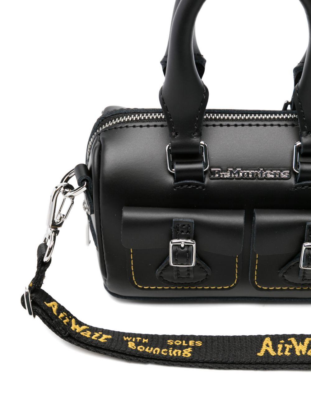 Borsa per bambina Dr. Martens Kids nera con tasche anteriori 41242001 BLACK Dr martens kids