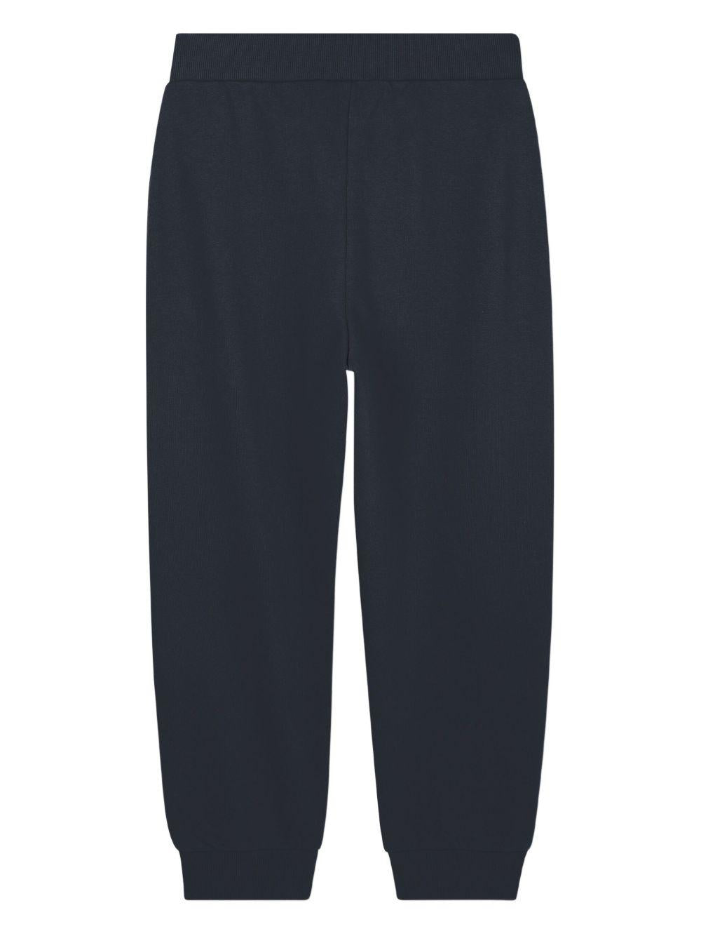 Pantaloni per bambino Kenzo Kids blu con dettaglio logo K61485 845 KENZO KIDS
