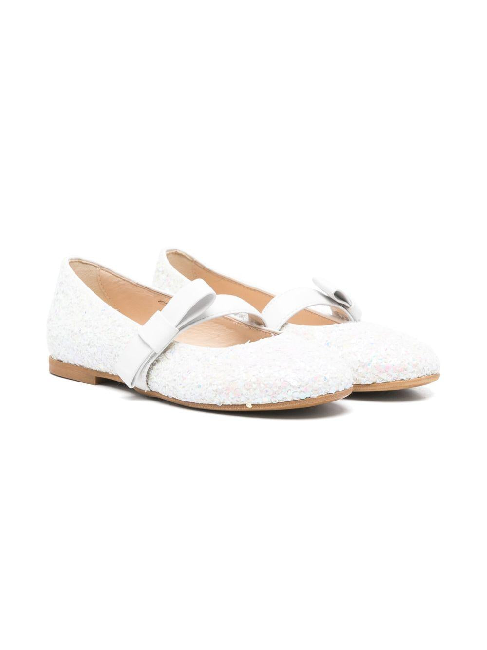 Ballerine per bambina Florens bianco con logo fiocco F9126 13X FLORENS