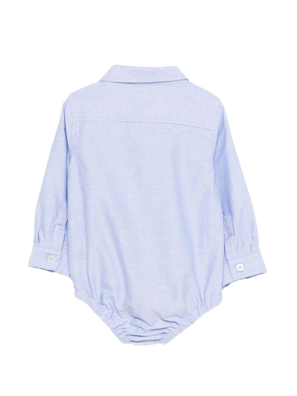 Camicia per neonato Fay Kids azzurra con logo ricamato FYA500 Z3689 602 FAY KIDS