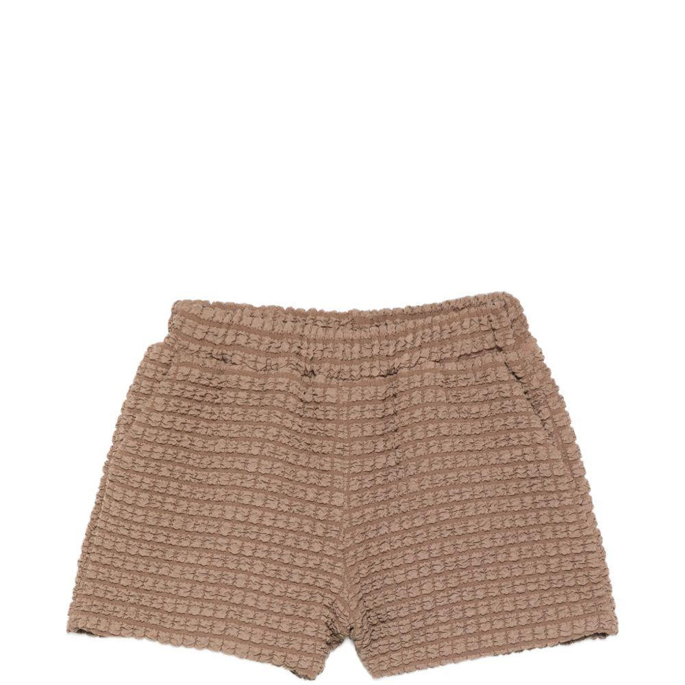 Shorts per bambina Douuod Kids marroni con finitura in rilievo DY6B39 U0267 334 DOUUOD KIDS