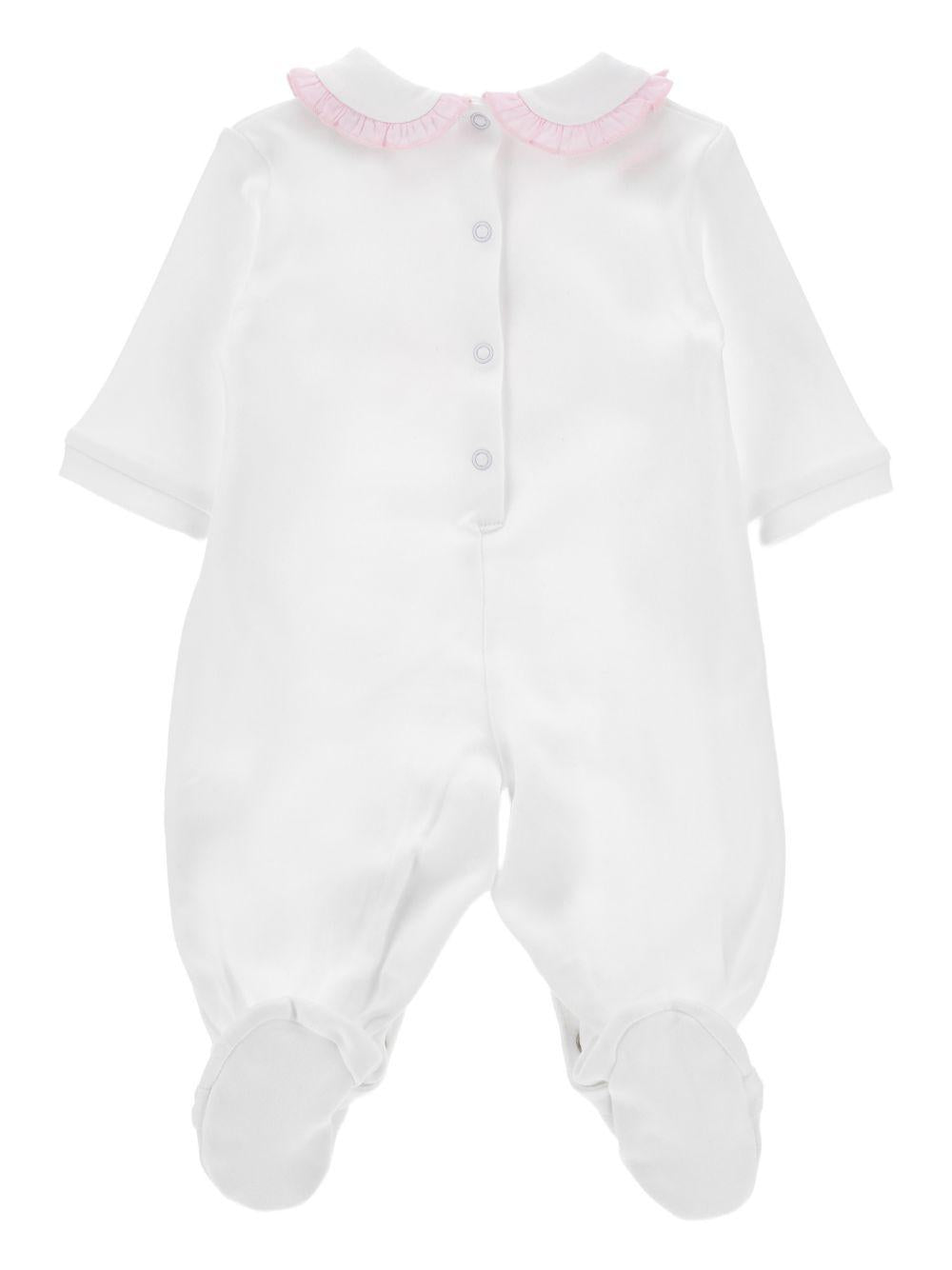 Pigiama per neonata Monnalisa bianca con stampa grafica a fiori all-over 35G202 7000 0099 MONNALISA KIDS