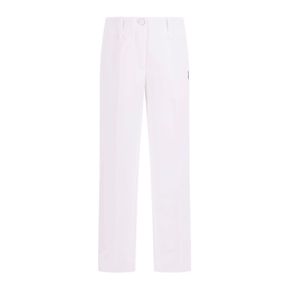 Pantaloni per bambina Monnalisa bianco con logo 71G404 7303 0001 MONNALISA KIDS