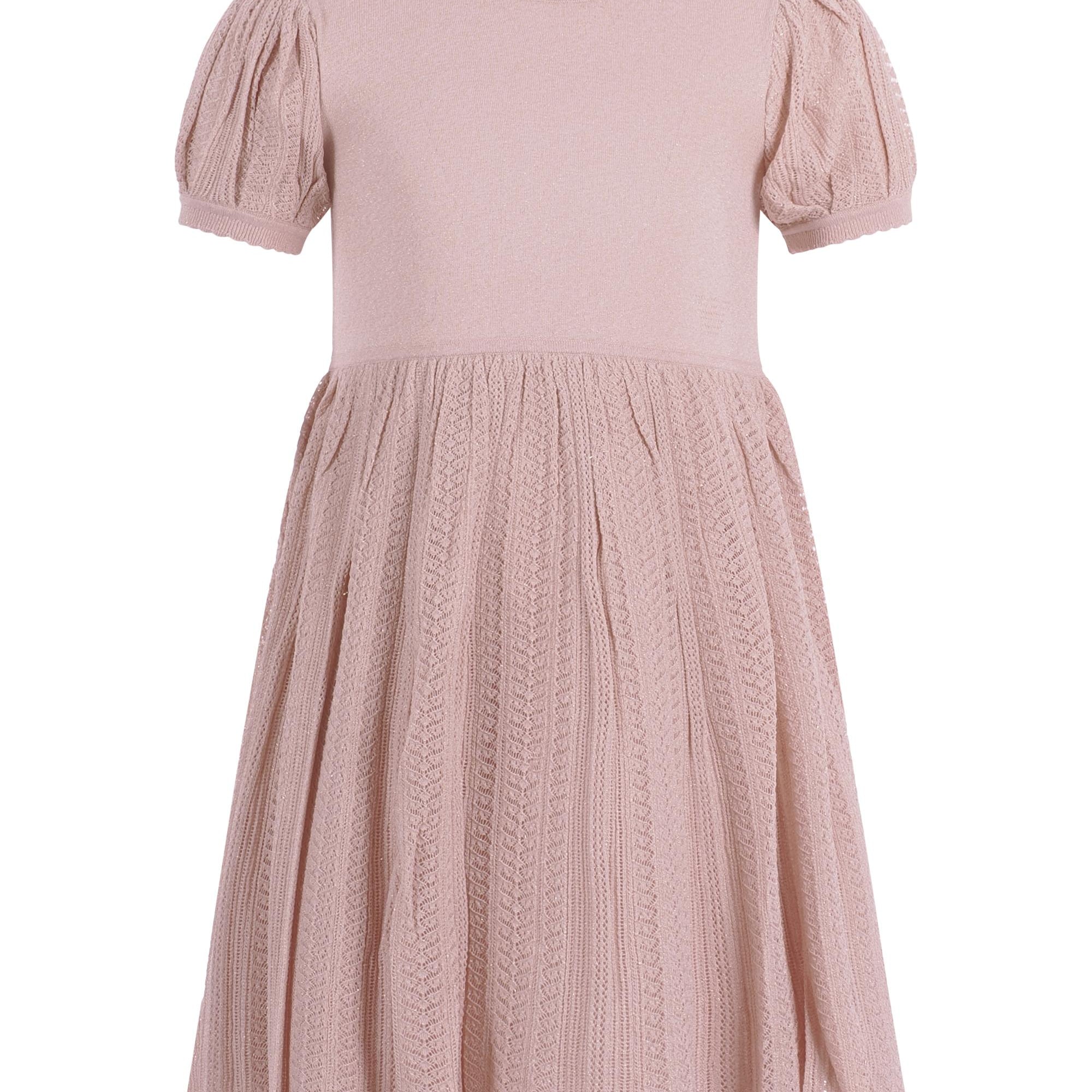 Abito per bambina Emporio Armani Kids rosa con maniche a sbuffo EG000776 AF22791 U4013 EMPORIO ARMANI KIDS