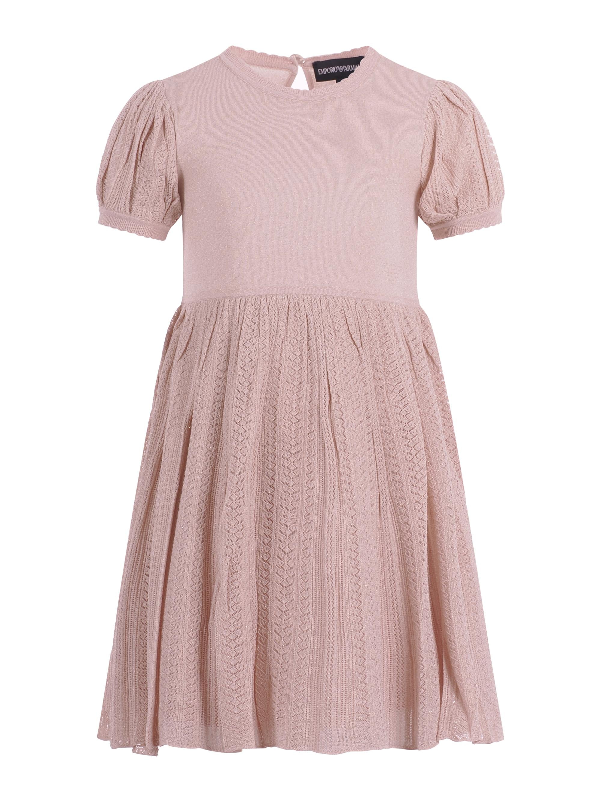 Abito per bambina Emporio Armani Kids rosa con maniche a sbuffo EG000776 AF22791 U4013 EMPORIO ARMANI KIDS