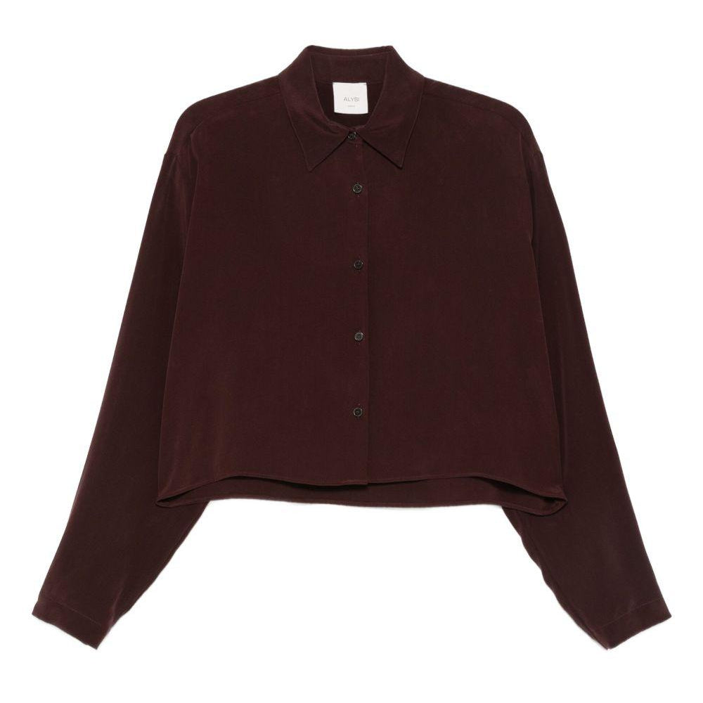 Camicia per donna Alysi rossa con chiusura a bottoni 165226 A5051 UV ALYSI