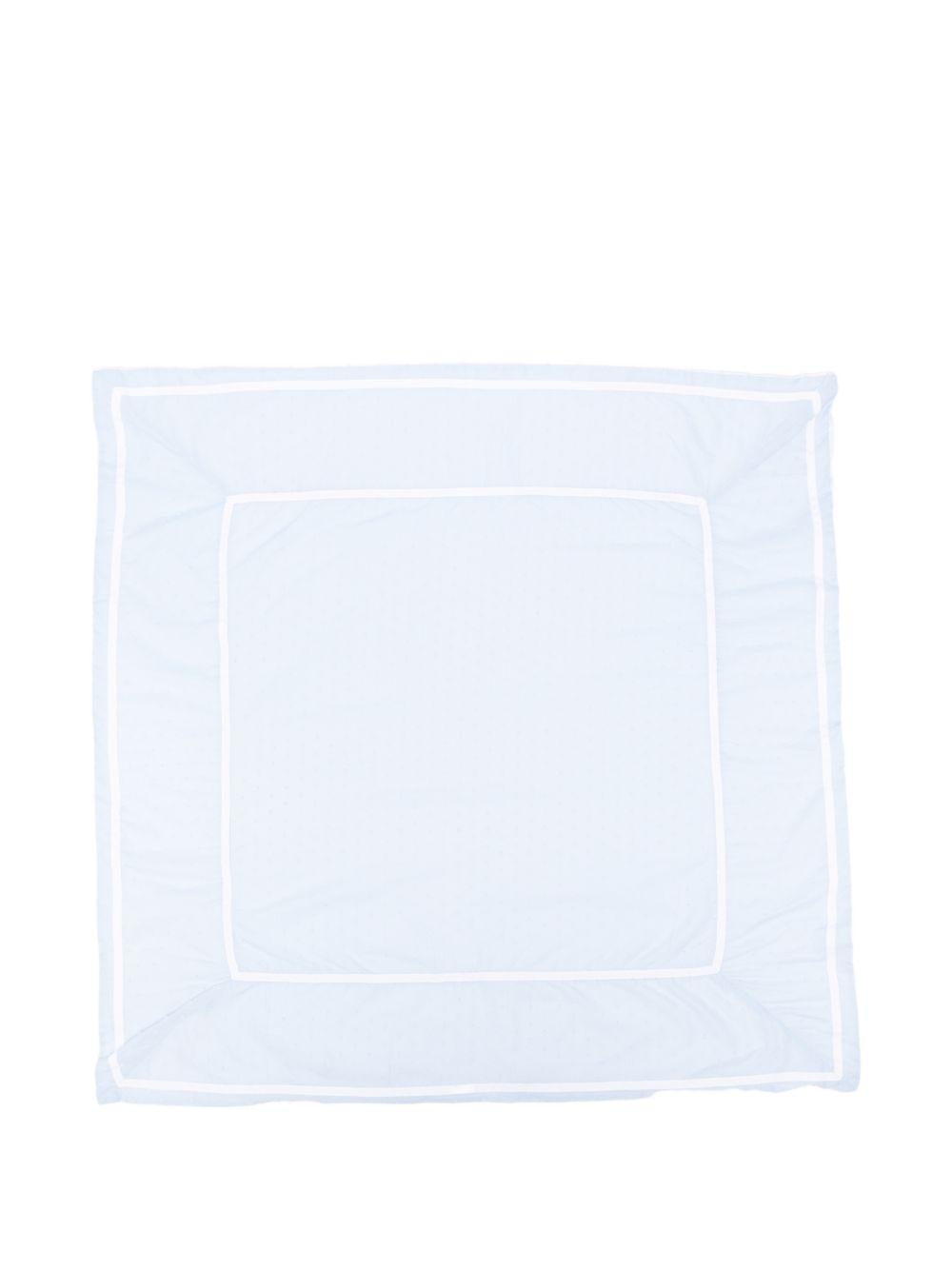 Copertina per neonato La Stupenderia azzurra con texture plumetis 2TBCO55 U39 LA STUPENDERIA