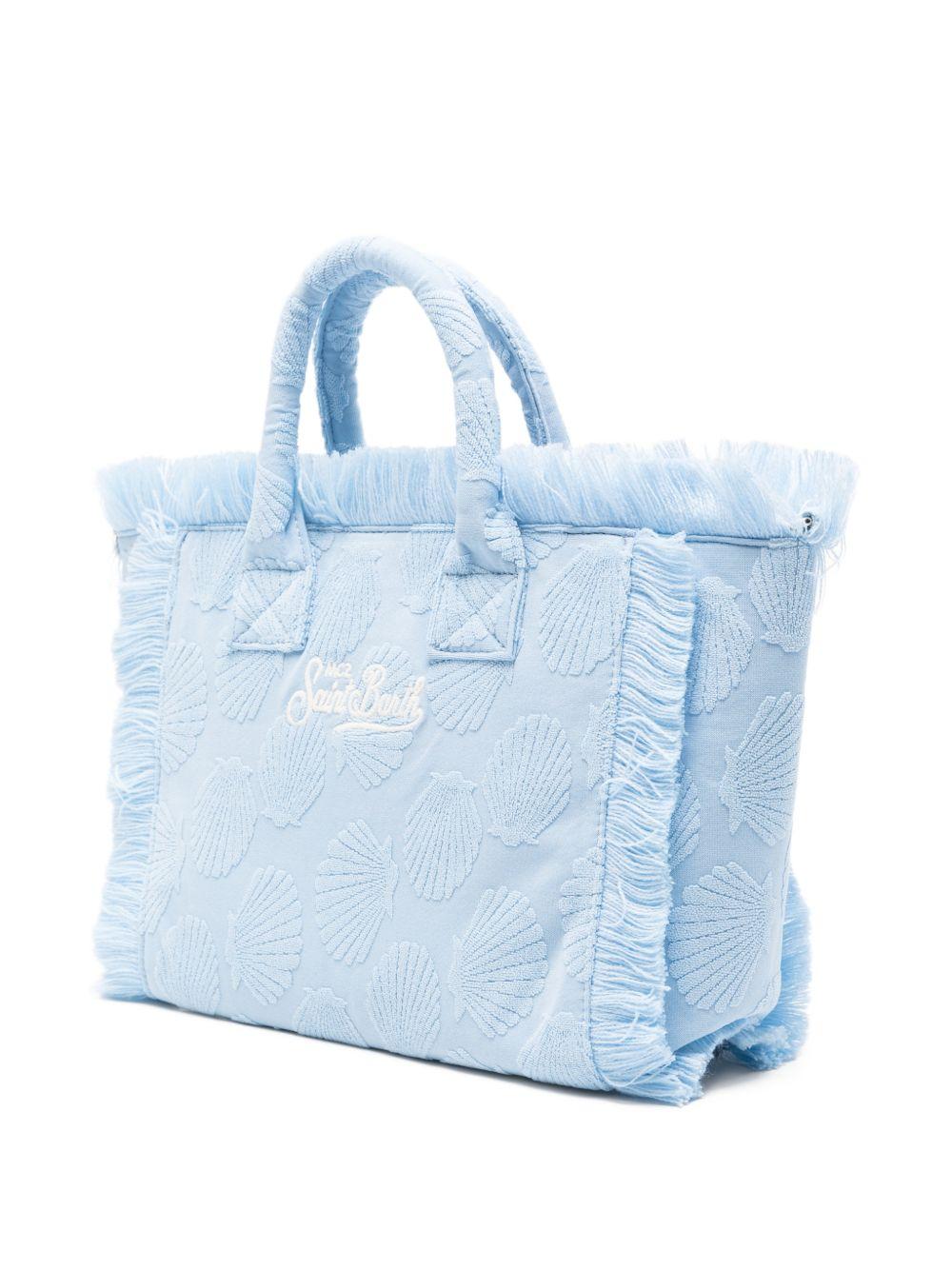 Borsa Colette MC2 Saint Barth azzurra con motivo a conchiglia COL0005 00524L MC2 ST. BARTH KIDS