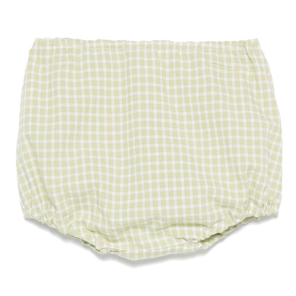 Pantaloncini per neonata Mariella Ferrari verde a quadri PLE5 011 MARIELLA FERRARI KIDS