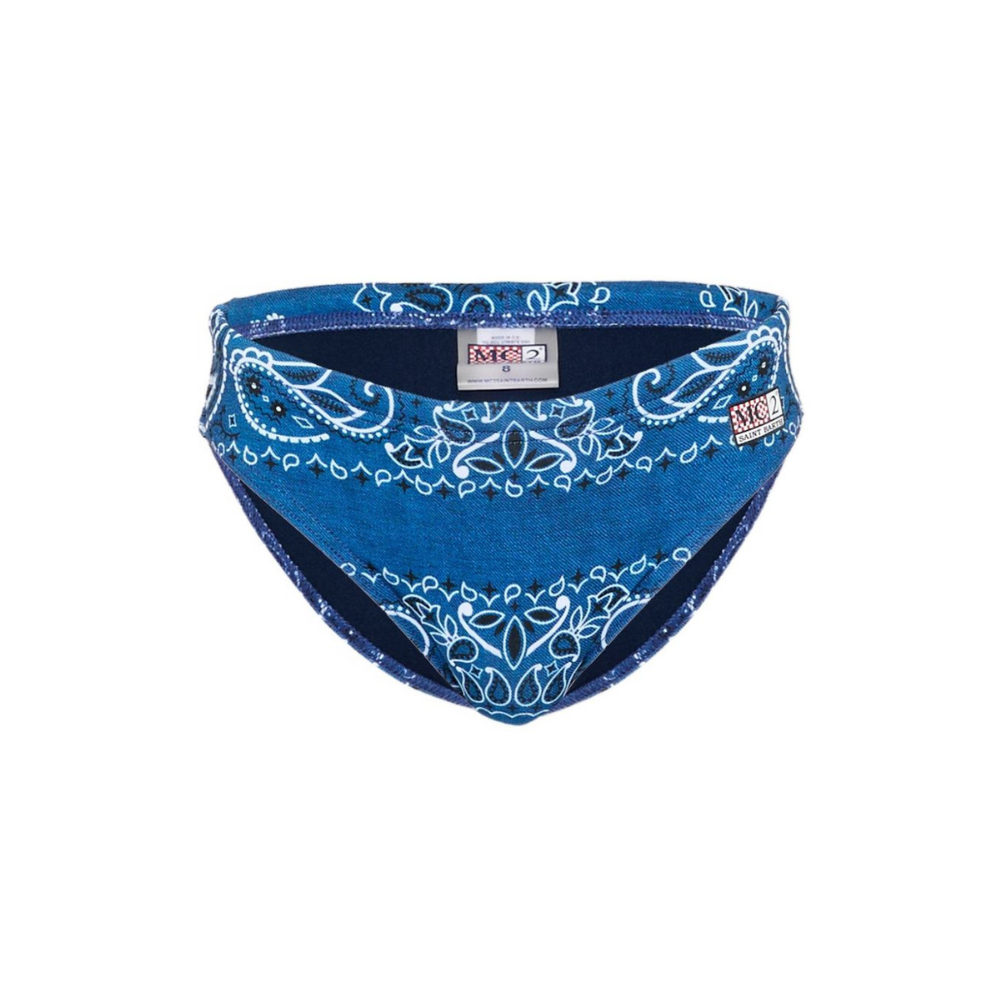 Costume per bambino MC2 Saint Barth Kids blu con stampa bandana BIL0001 00715L MC2 ST. BARTH KIDS