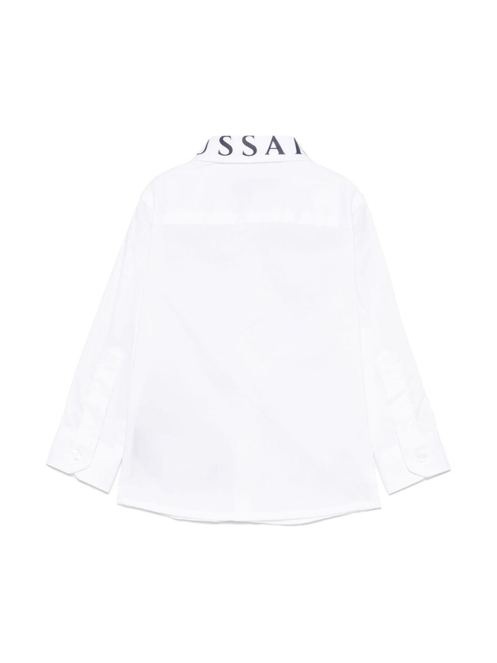 Camicia per neonato TRUSSARDI JUNIOR bianco con stampa TIP25091CA WHITE TRUSSARDI JUNIOR