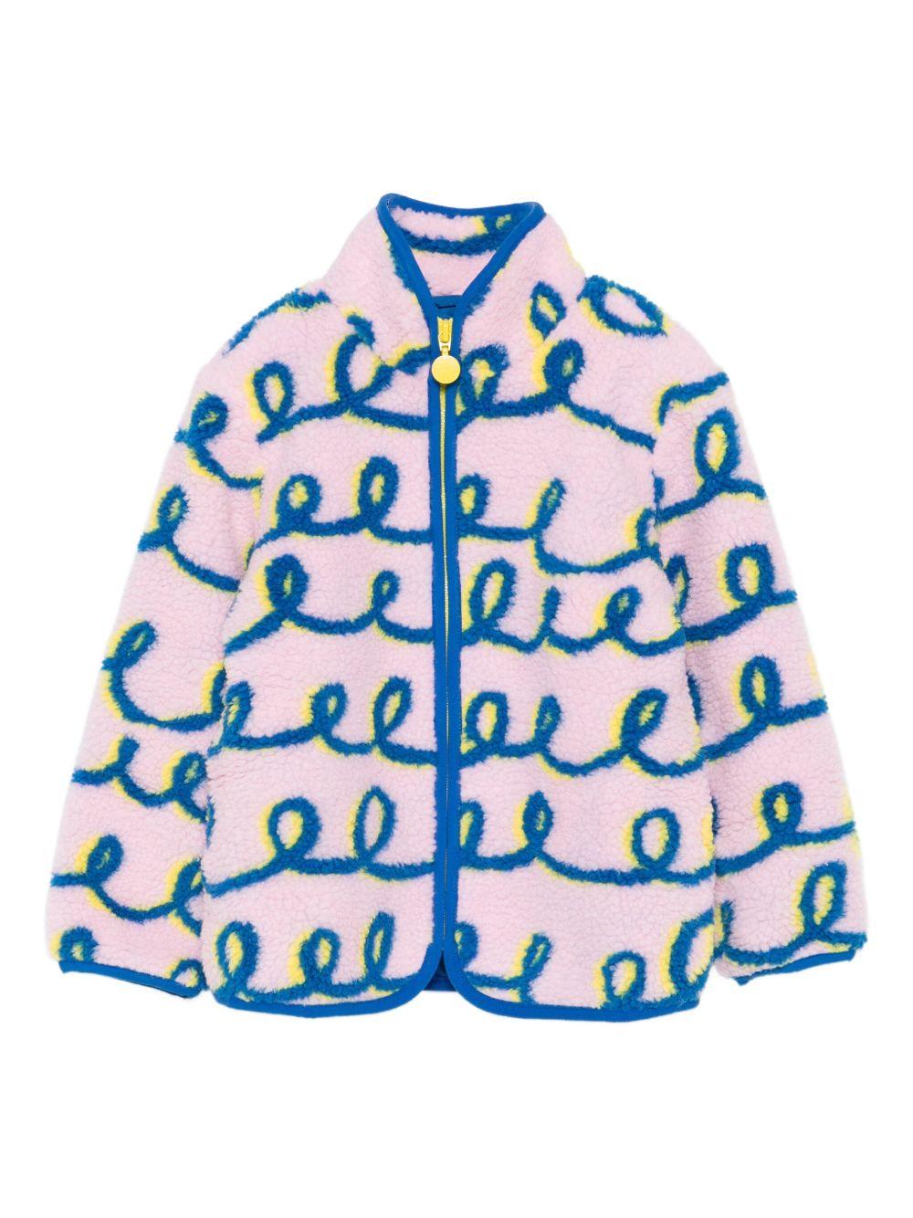Giubbino per bambina Stella McCartney Kids rosa con motivo a vortice TX2B47 Z3052 552MC STELLA McCARTNEY KIDS