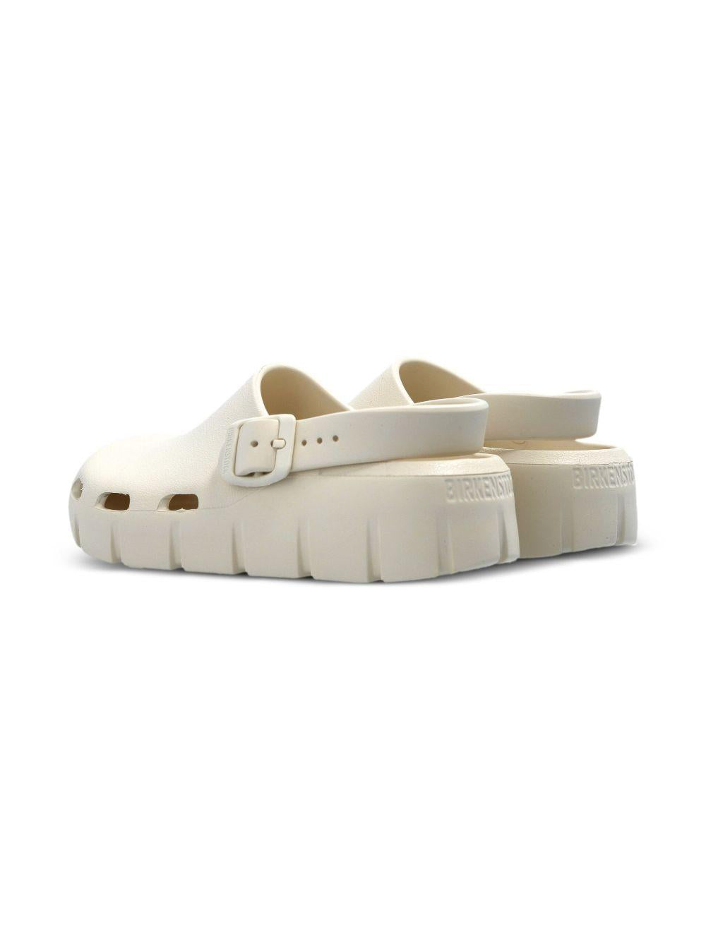 Sandali per bambini Birkenstock Kids Birki Flow beige con cinturino alla caviglia 1029567 EGGSHELL BIRKENSTOCK