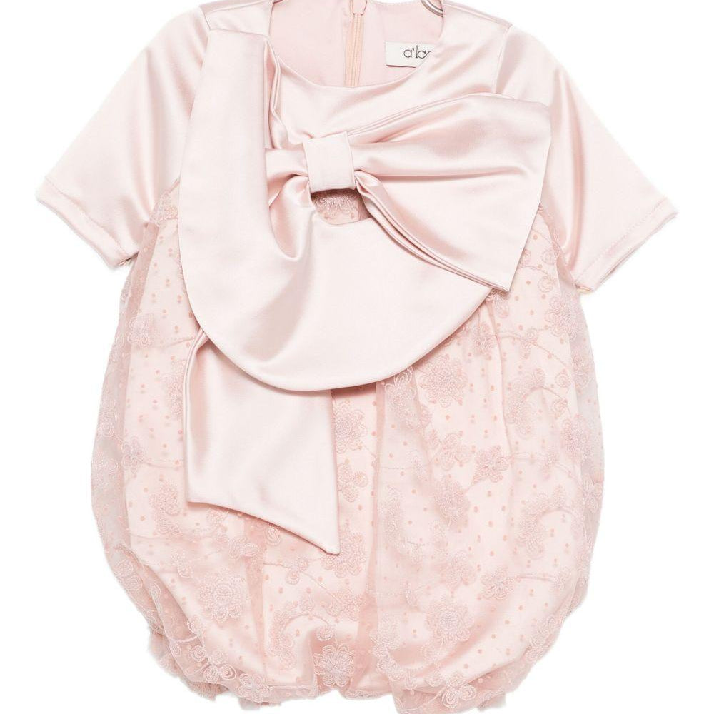 Tutina per neonata A'lapage rosa con dettaglio fiocco AL14NB ROSA A'LAPAGE