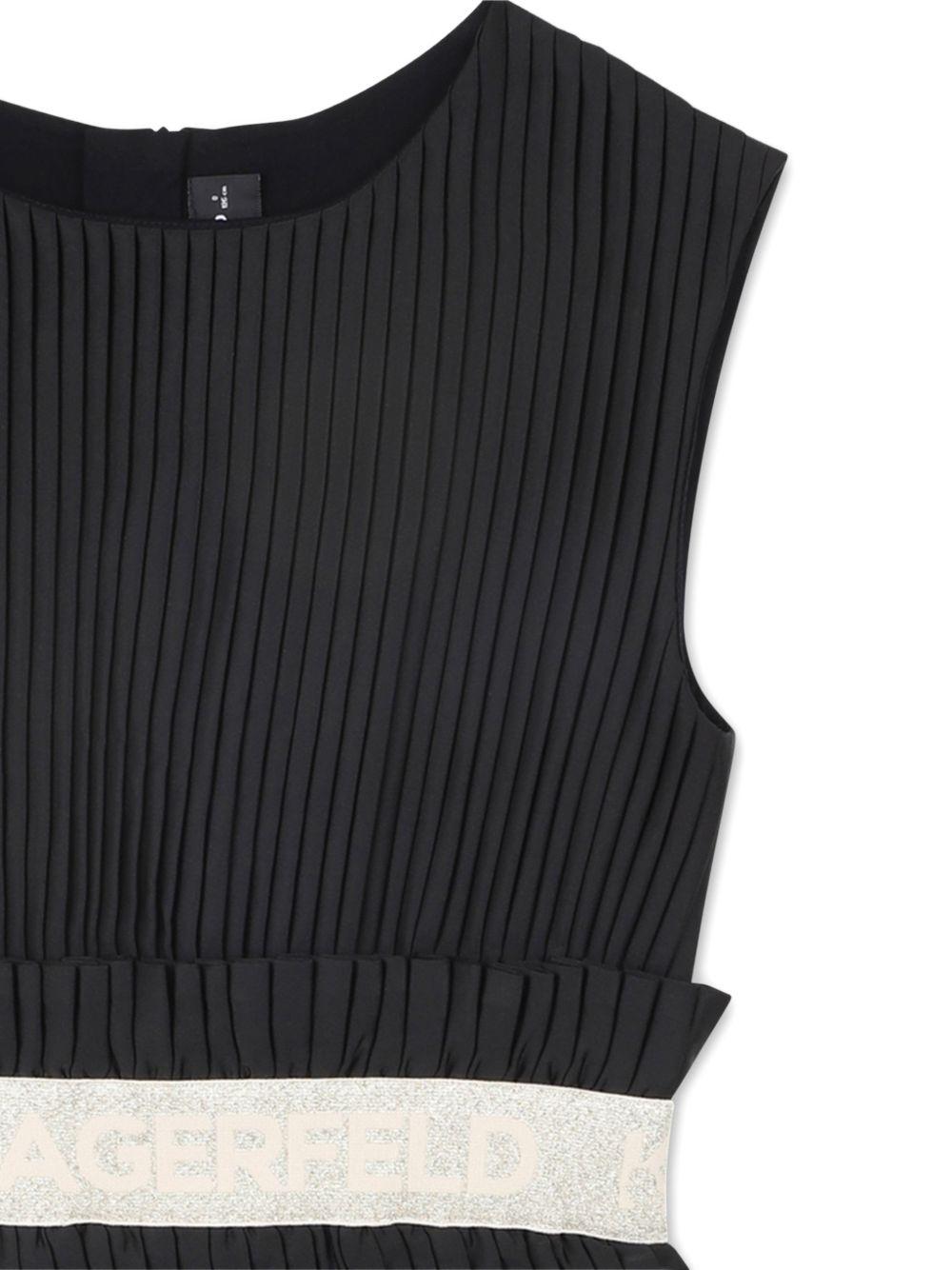 Abito per bambina Karl Lagerfeld Kids nero senza maniche Z31144 09B KARL LAGERFELD KIDS